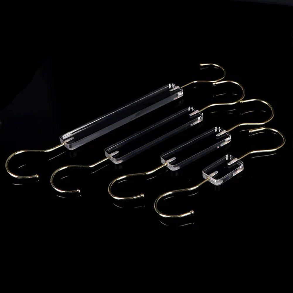 Kochwert Clear Acrylic Coat Hook - S/Ring/Clip Style for Home, Wardrobe and Accessory Display-9