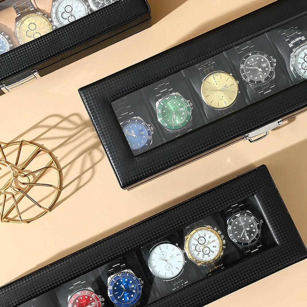 Luxury edition black double-layer watch jewelry collection sodium box