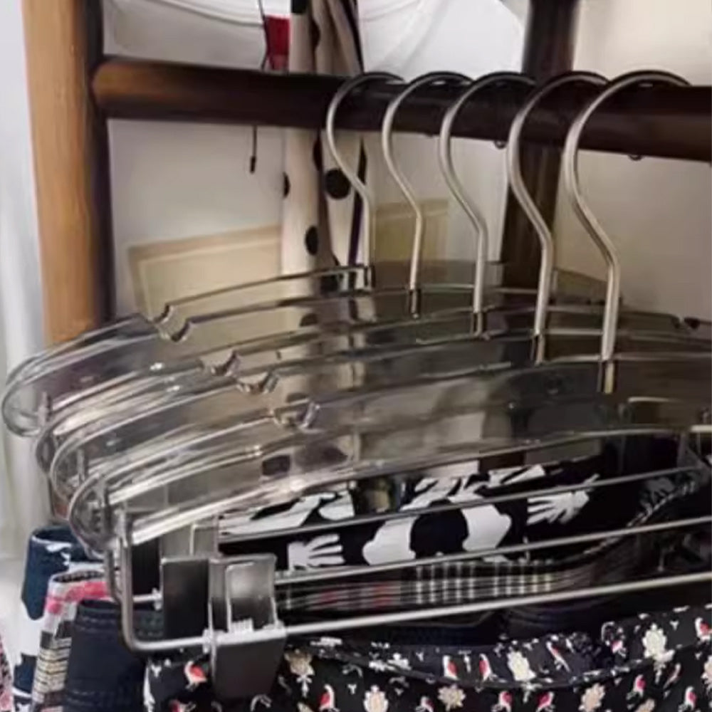 Kochwert Acrylic Kids Clothes Hanger with Clips – Ideal for Stores & Home Display-10