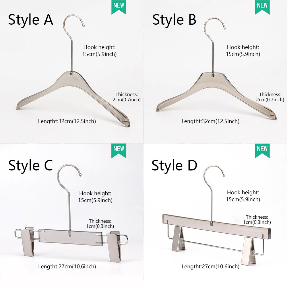 Kochwert Acrylic Kids Clothes Hanger with Clips – Ideal for Stores & Home Display-2