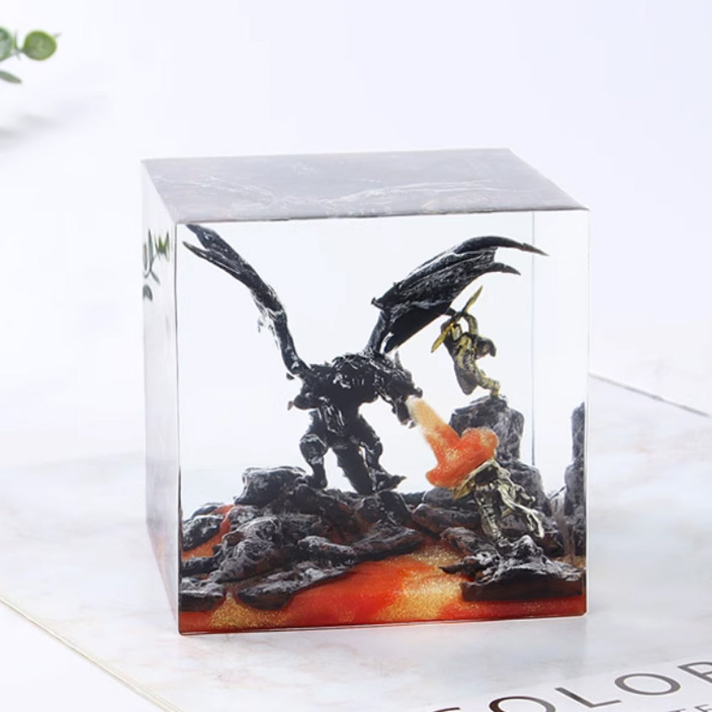 Kochwert Anime Dragon Resin Lamp – Bedroom Decor & Creative Night Light Gift-10