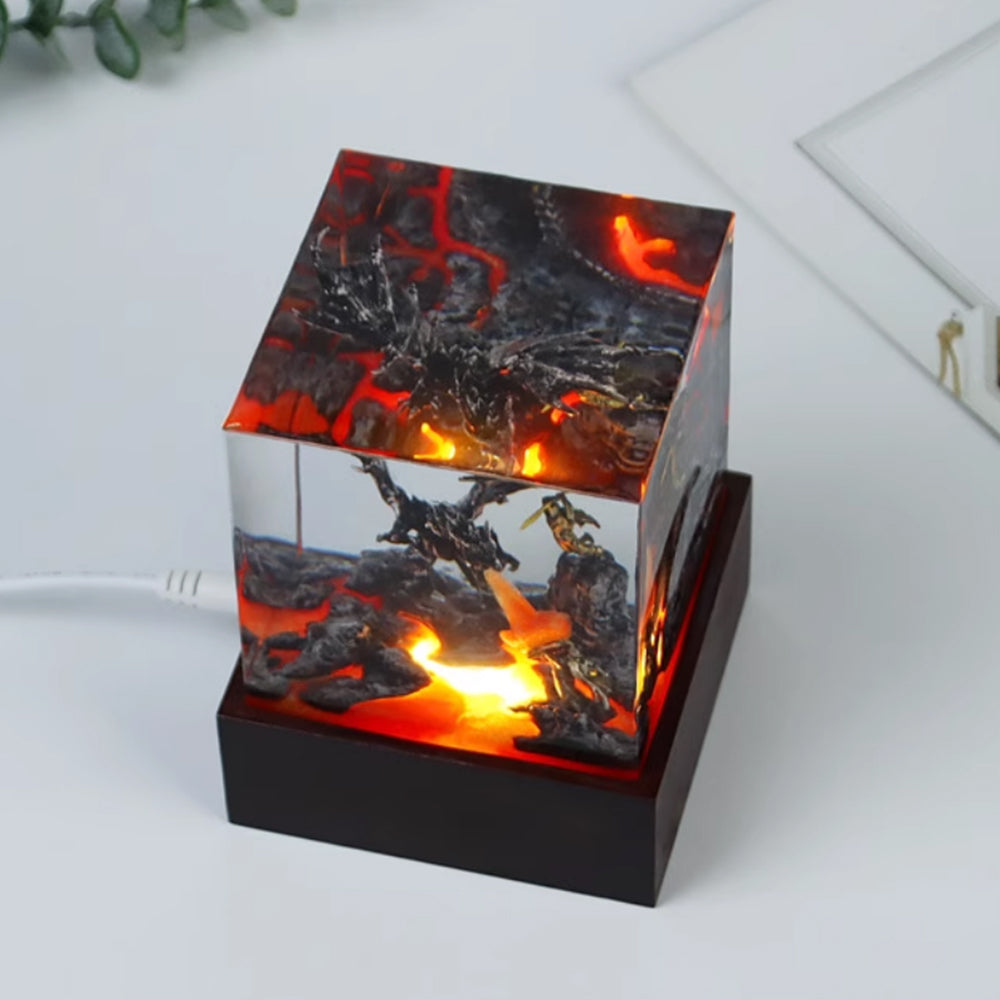 Kochwert Anime Dragon Resin Lamp – Bedroom Decor & Creative Night Light Gift-11