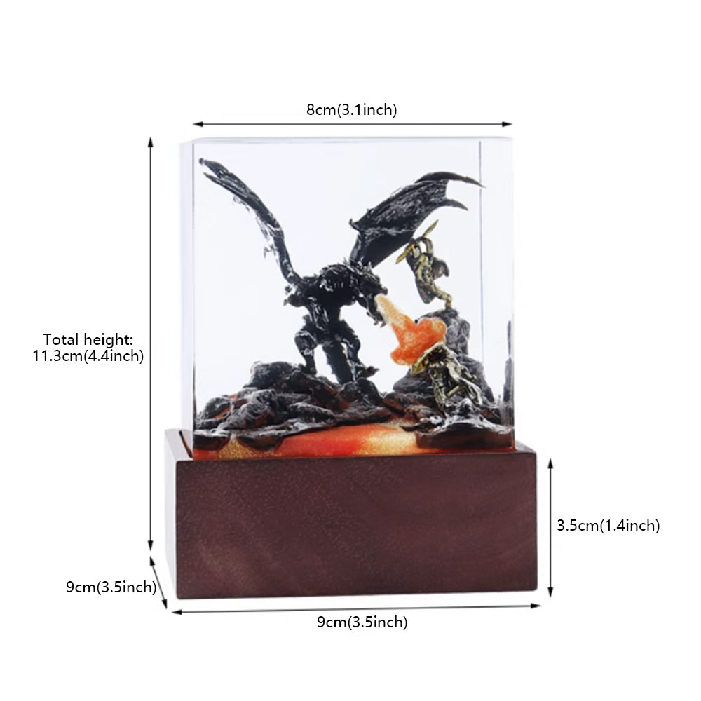 Kochwert Anime Dragon Resin Lamp – Bedroom Decor & Creative Night Light Gift-2