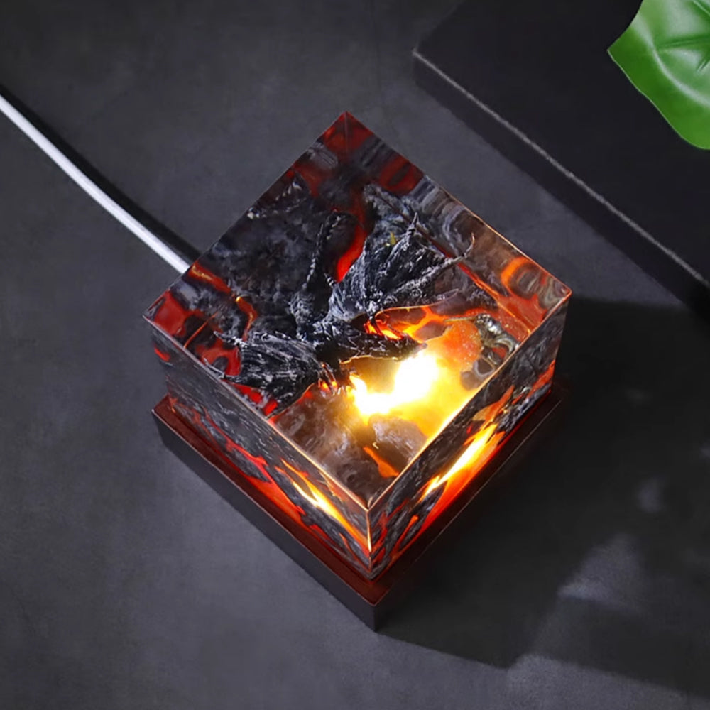 Kochwert Anime Dragon Resin Lamp – Bedroom Decor & Creative Night Light Gift-5