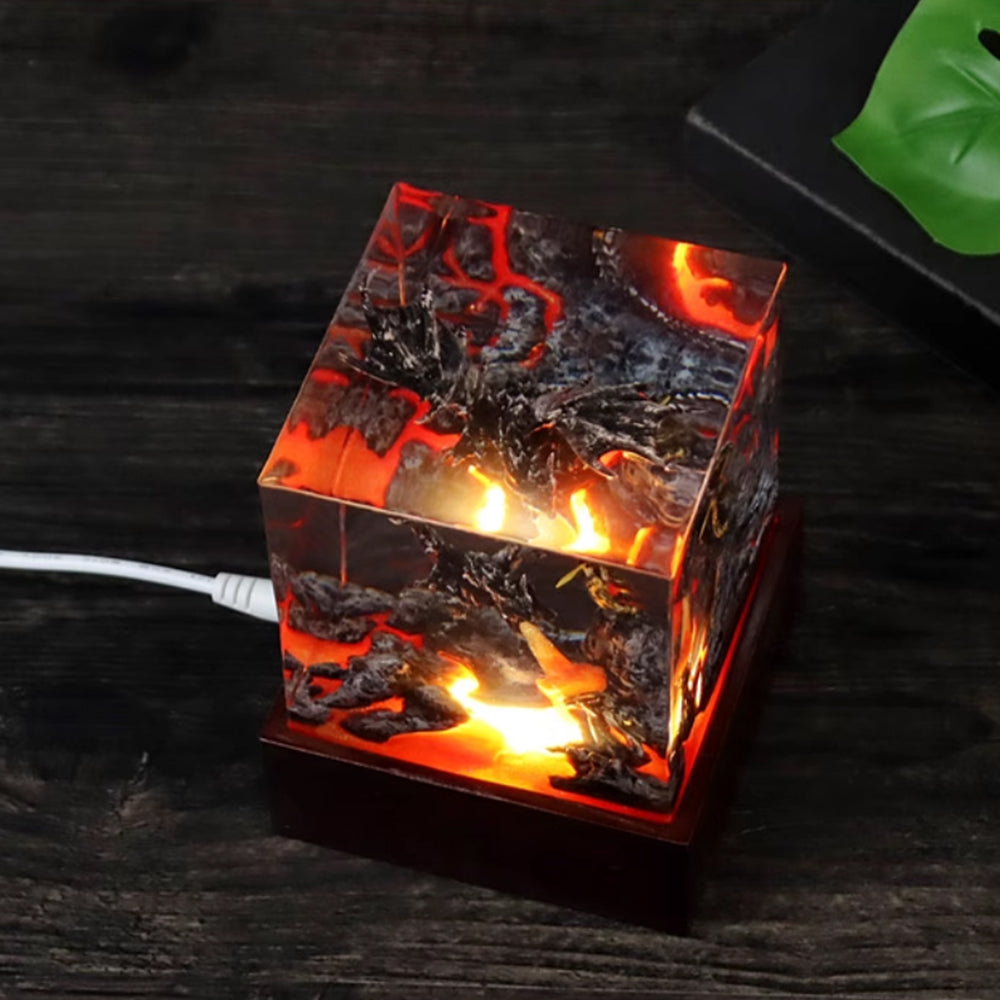 Kochwert Anime Dragon Resin Lamp – Bedroom Decor & Creative Night Light Gift-7