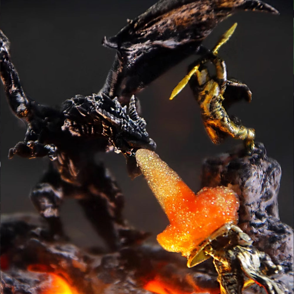 Kochwert Anime Dragon Resin Lamp – Bedroom Decor & Creative Night Light Gift-8