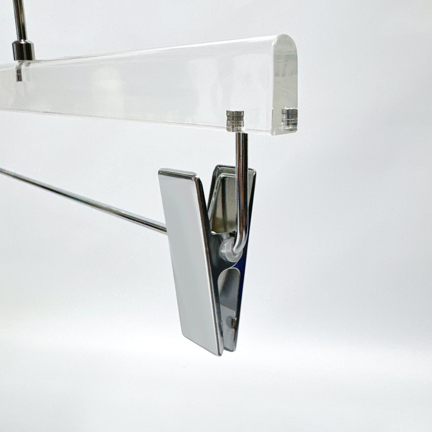 Kochwert Clear Acrylic Hanger with Long Hook – Durable for Heavy Winter Coats and Pants-16