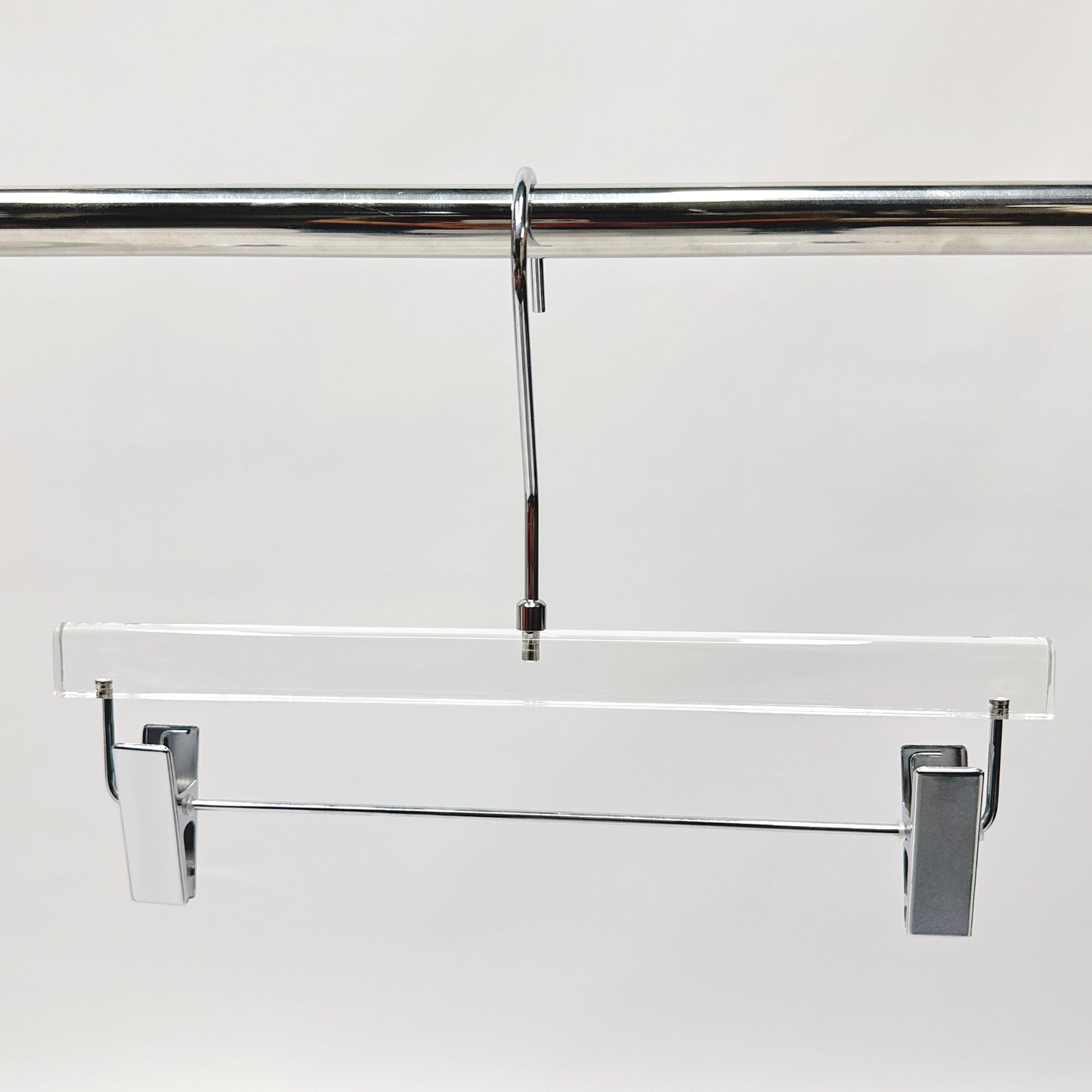 Kochwert Clear Acrylic Hanger with Long Hook – Durable for Heavy Winter Coats and Pants-18