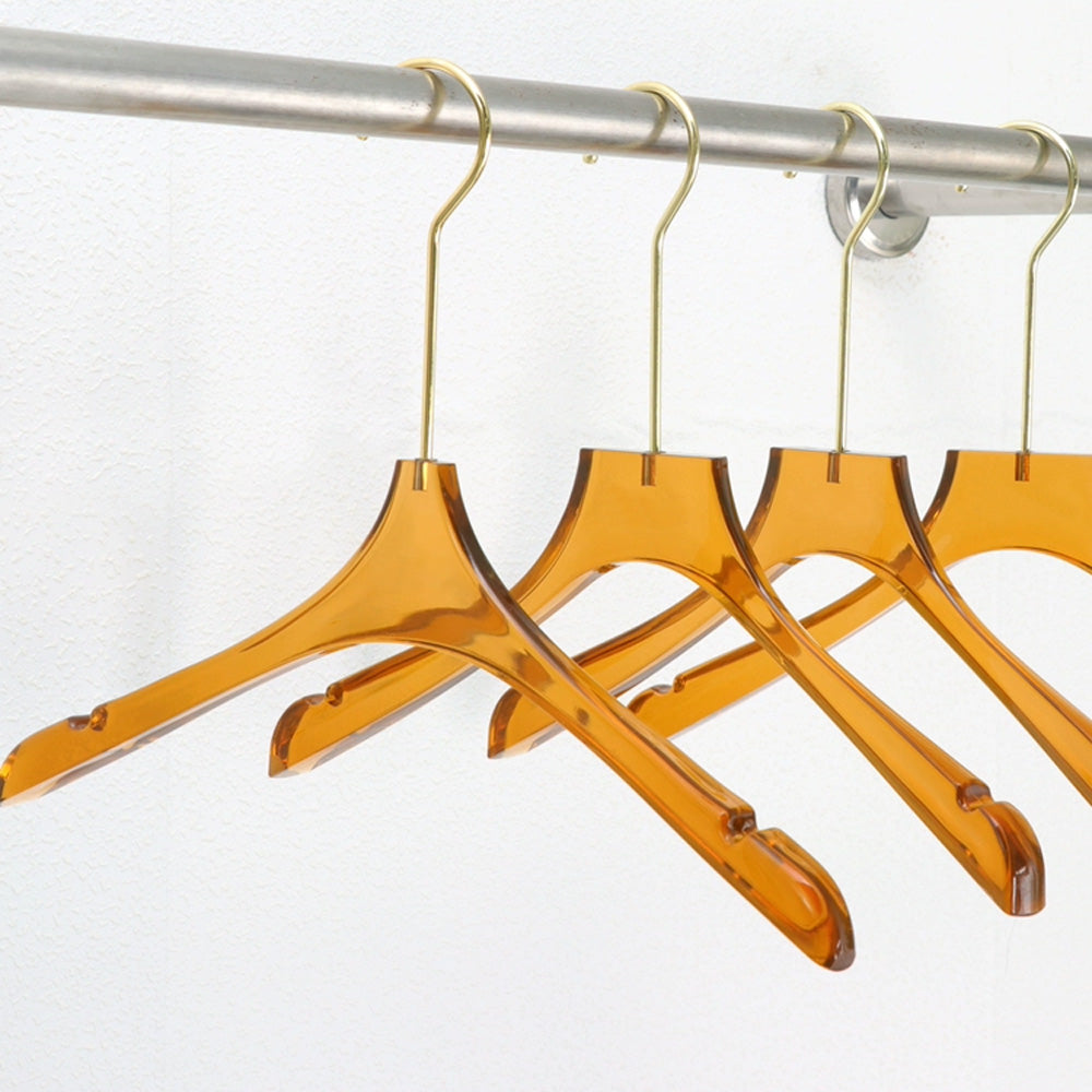 Kochwert Clear Acrylic Hanger with Long Hook & Non-Slip Clips – For Pants, Dresses, Suits-4