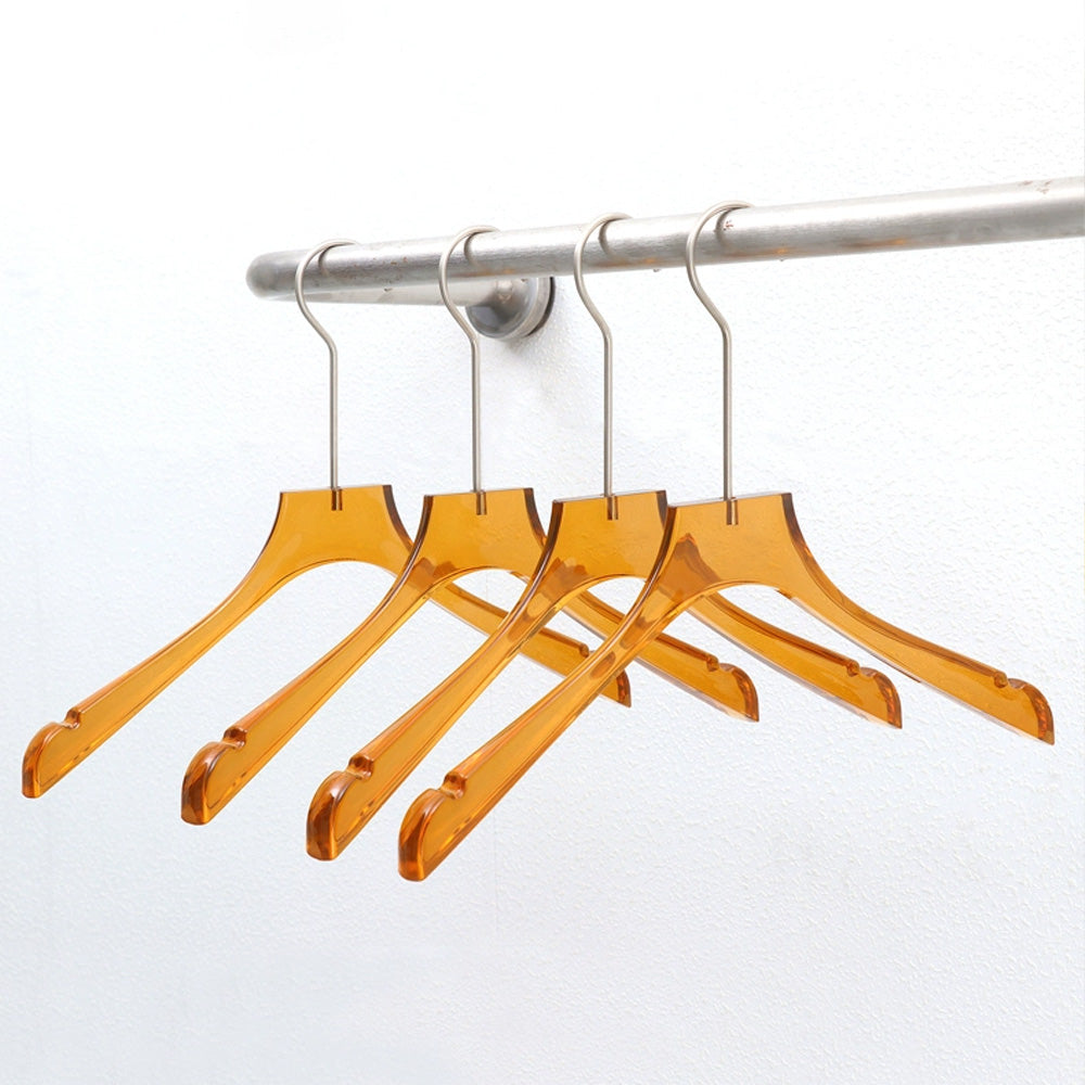 Kochwert Clear Acrylic Hanger with Long Hook & Non-Slip Clips – For Pants, Dresses, Suits-5