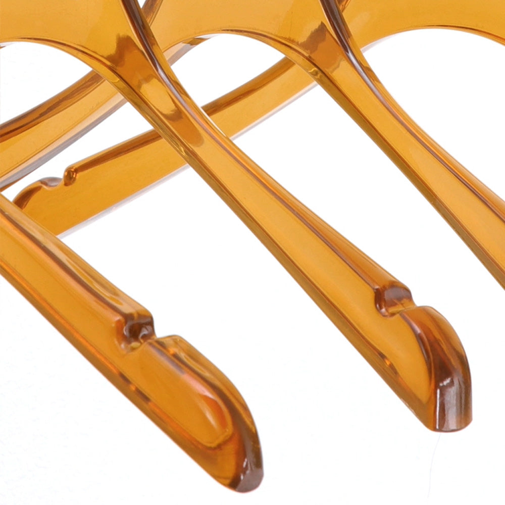 Kochwert Clear Acrylic Hanger with Long Hook & Non-Slip Clips – For Pants, Dresses, Suits-7