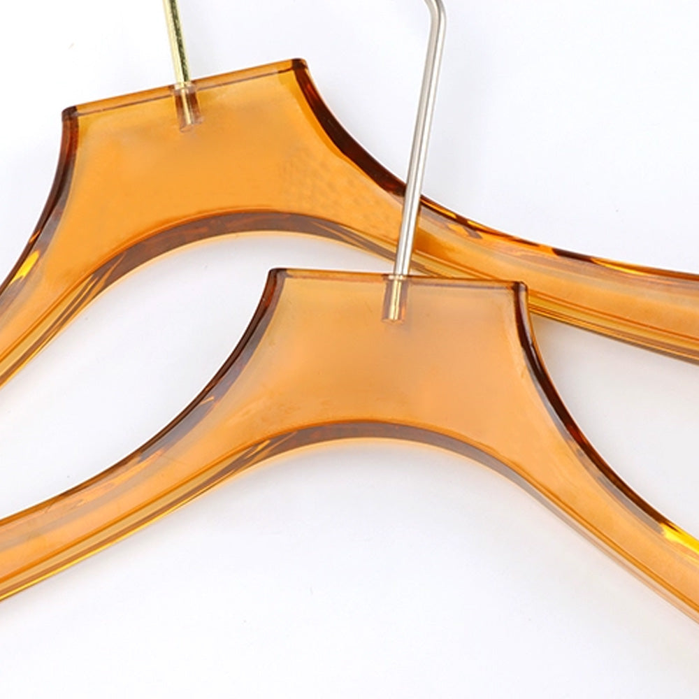 Kochwert Clear Acrylic Hanger with Long Hook & Non-Slip Clips – For Pants, Dresses, Suits-6