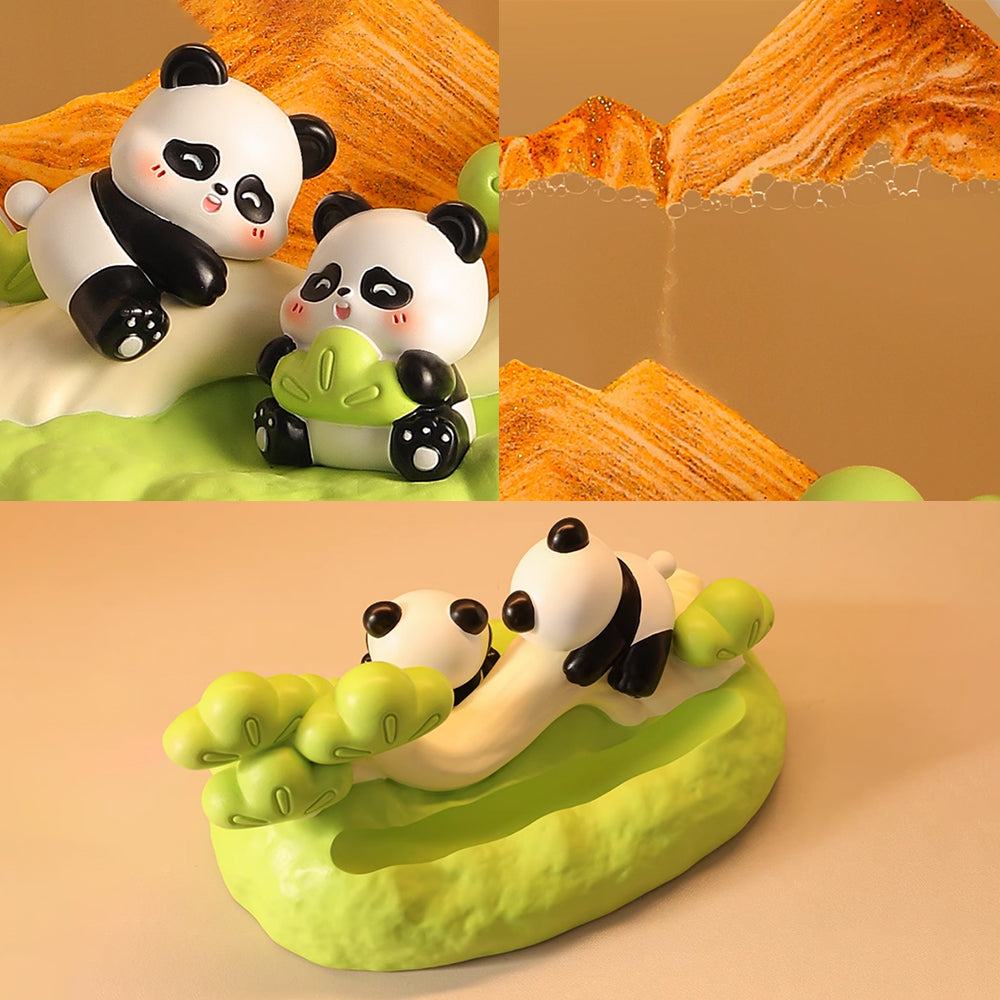 Kochwert Creative Resin Hourglass - Panda Monkey Sand Art Desktop Decor and Healing Gift