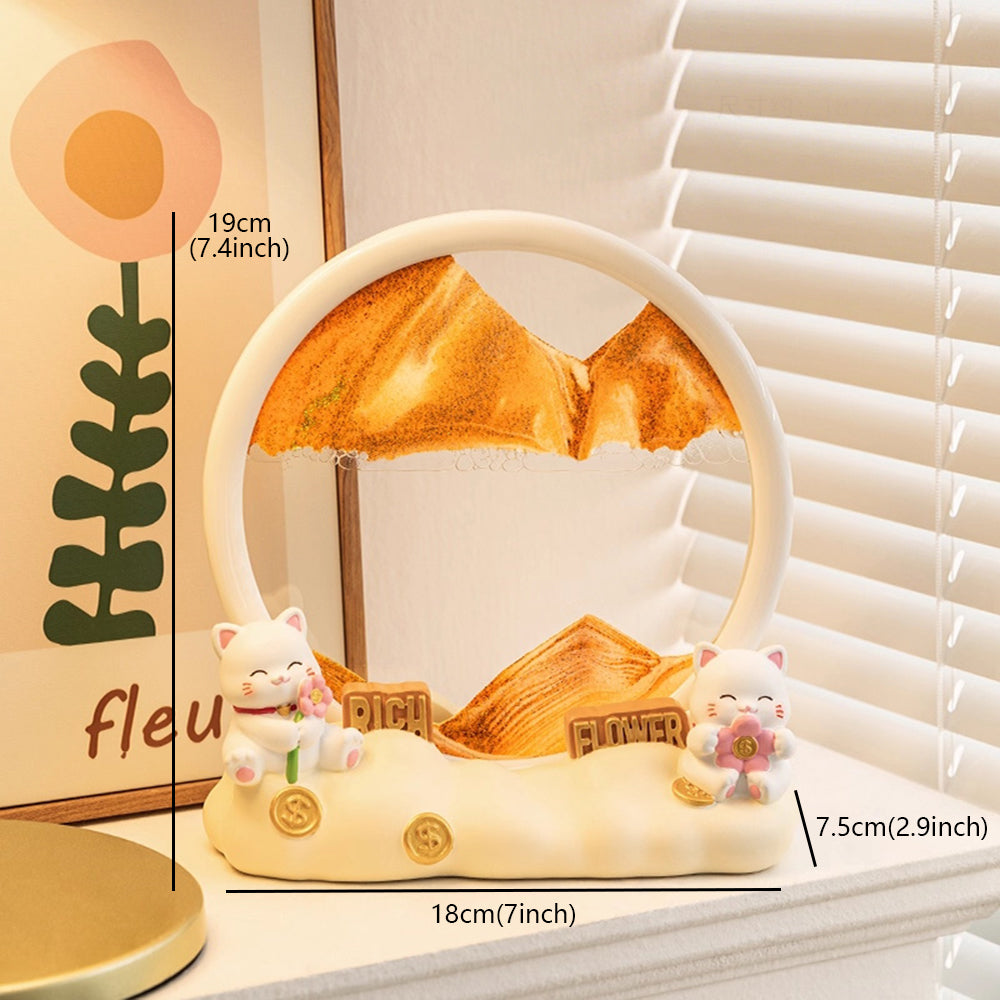 Kochwert Creative Resin Hourglass - Panda Monkey Sand Art Desktop Decor and Healing Gift