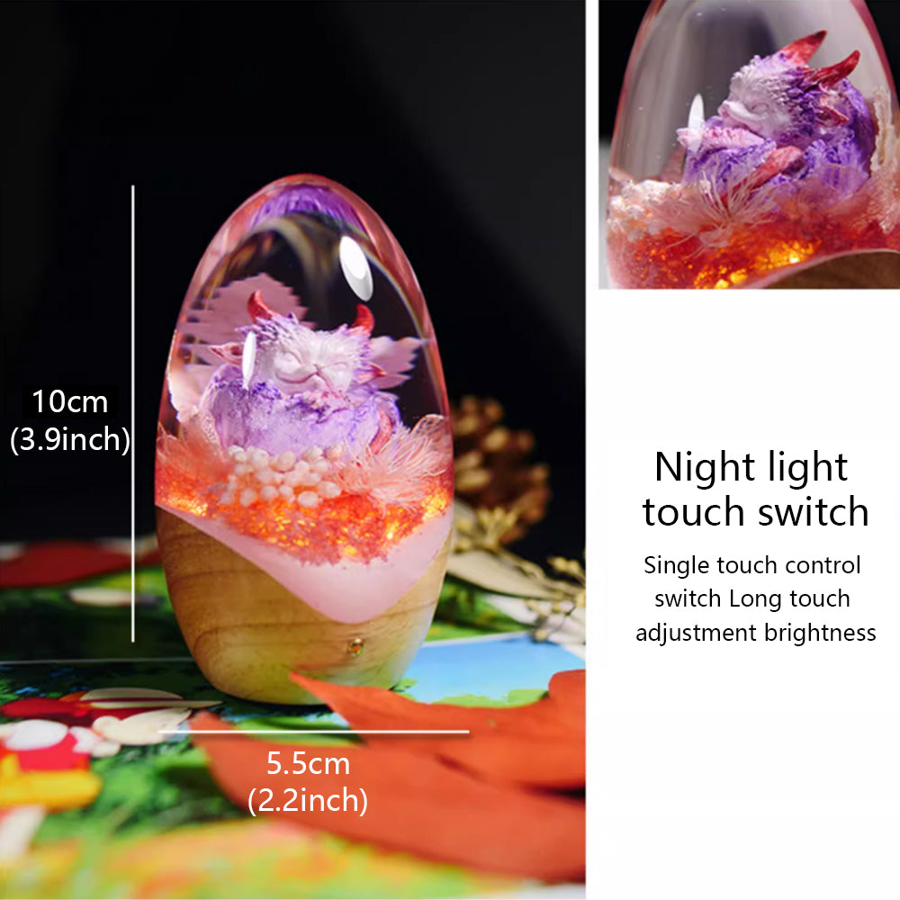 Kochwert Dragon Egg Resin Night Light – Handmade Romantic Galaxy Home Decor and Gift
