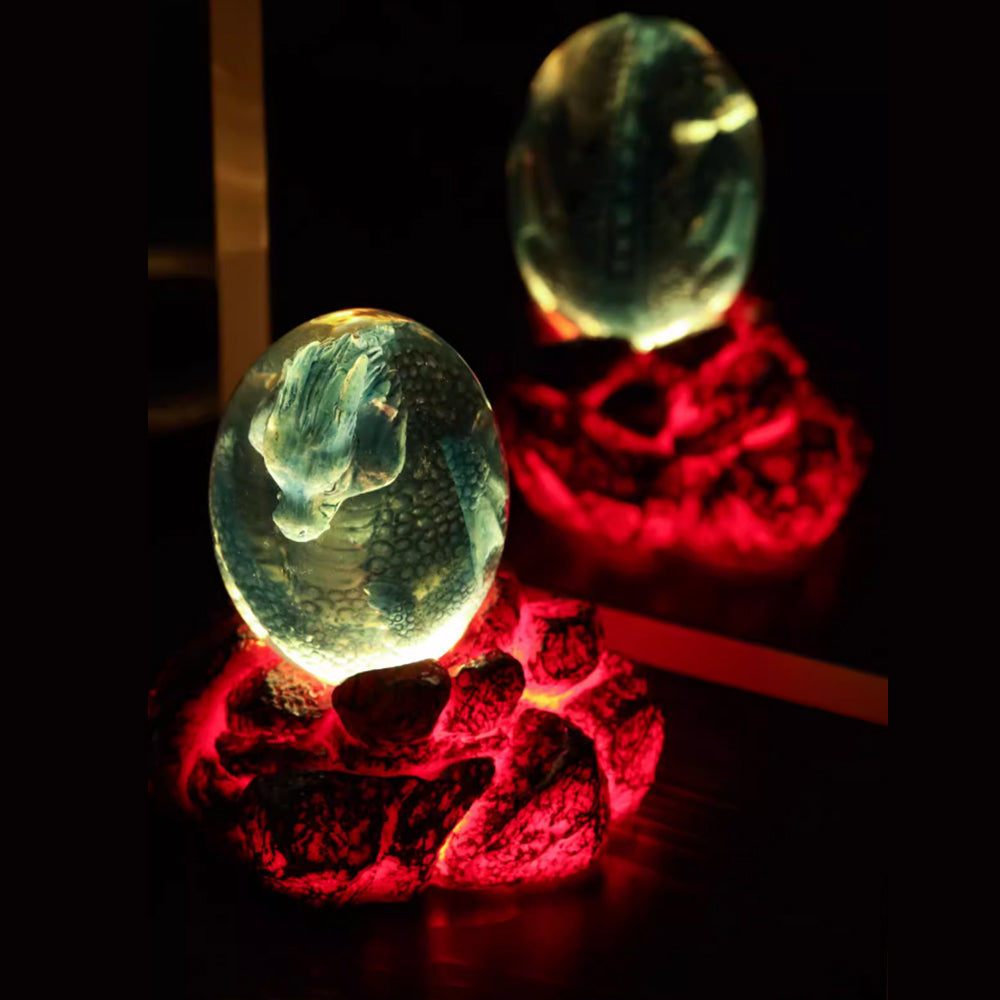 Kochwert Glowing Lava Dragon Egg - A Resin Dinosaur Egg Lamp and a Harry Potter Gift