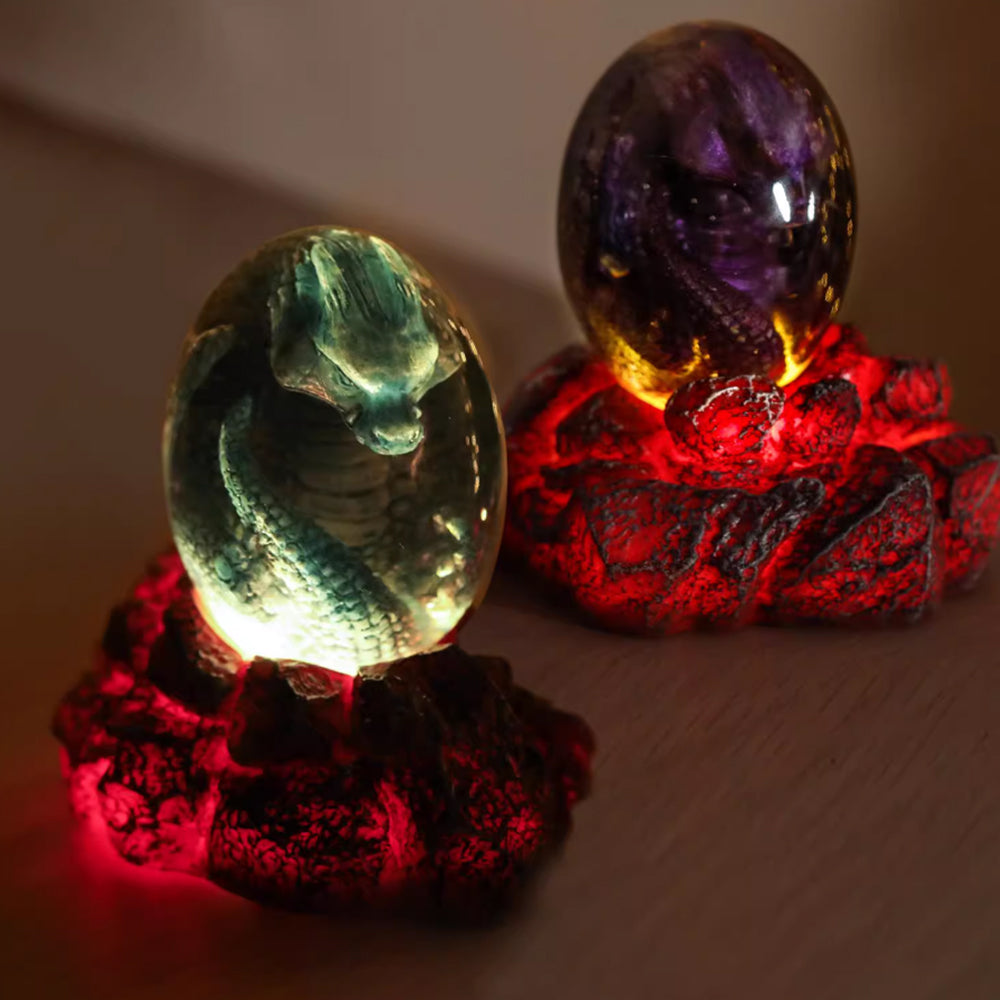 Kochwert Glowing Lava Dragon Egg - A Resin Dinosaur Egg Lamp and a Harry Potter Gift