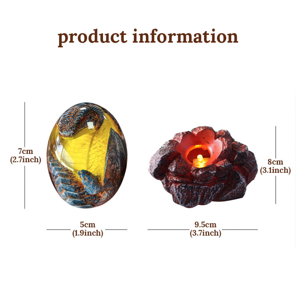 Kochwert Glowing Lava Dragon Egg - A Resin Dinosaur Egg Lamp and a Harry Potter Gift