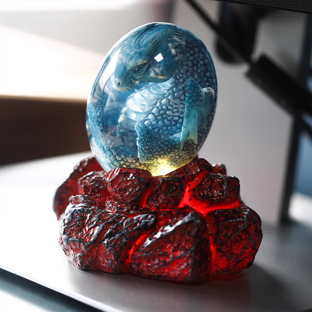 Kochwert Glowing Lava Dragon Egg - A Resin Dinosaur Egg Lamp and a Harry Potter Gift