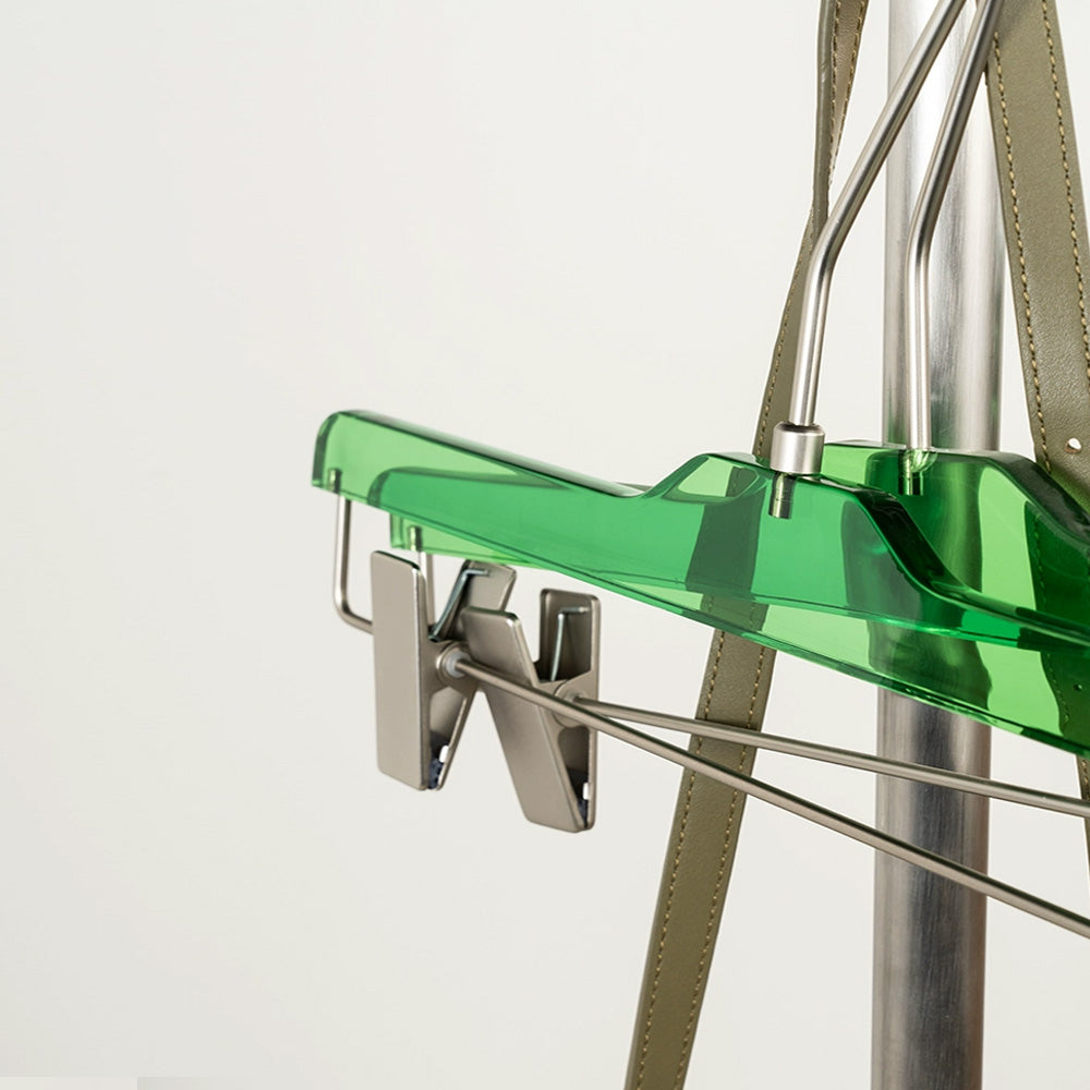 Kochwert Green Acrylic Clothing Hanger with Metal Hook – Clothing Display and Home Storage-13