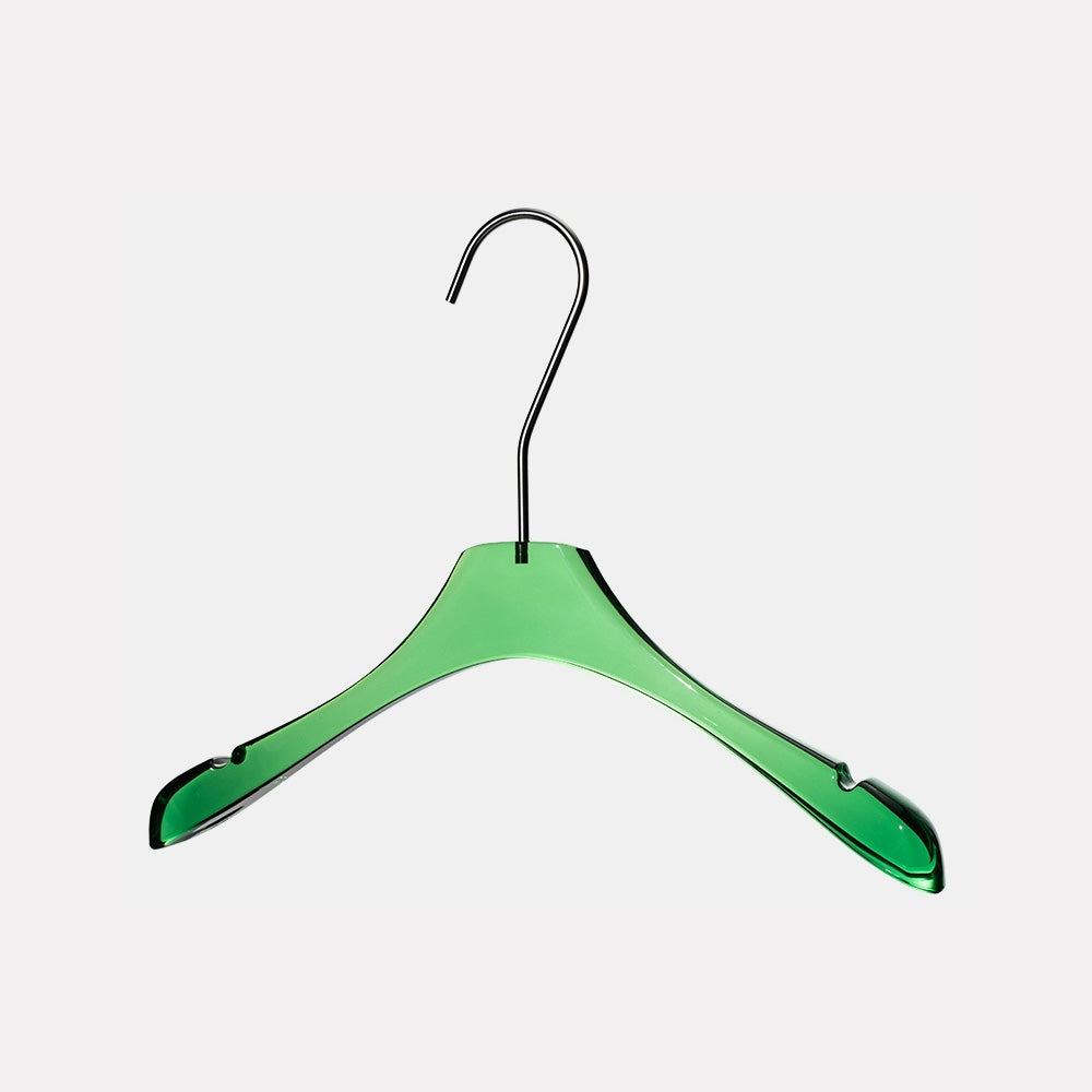 Kochwert Green Acrylic Clothing Hanger with Metal Hook – Clothing Display and Home Storage-6