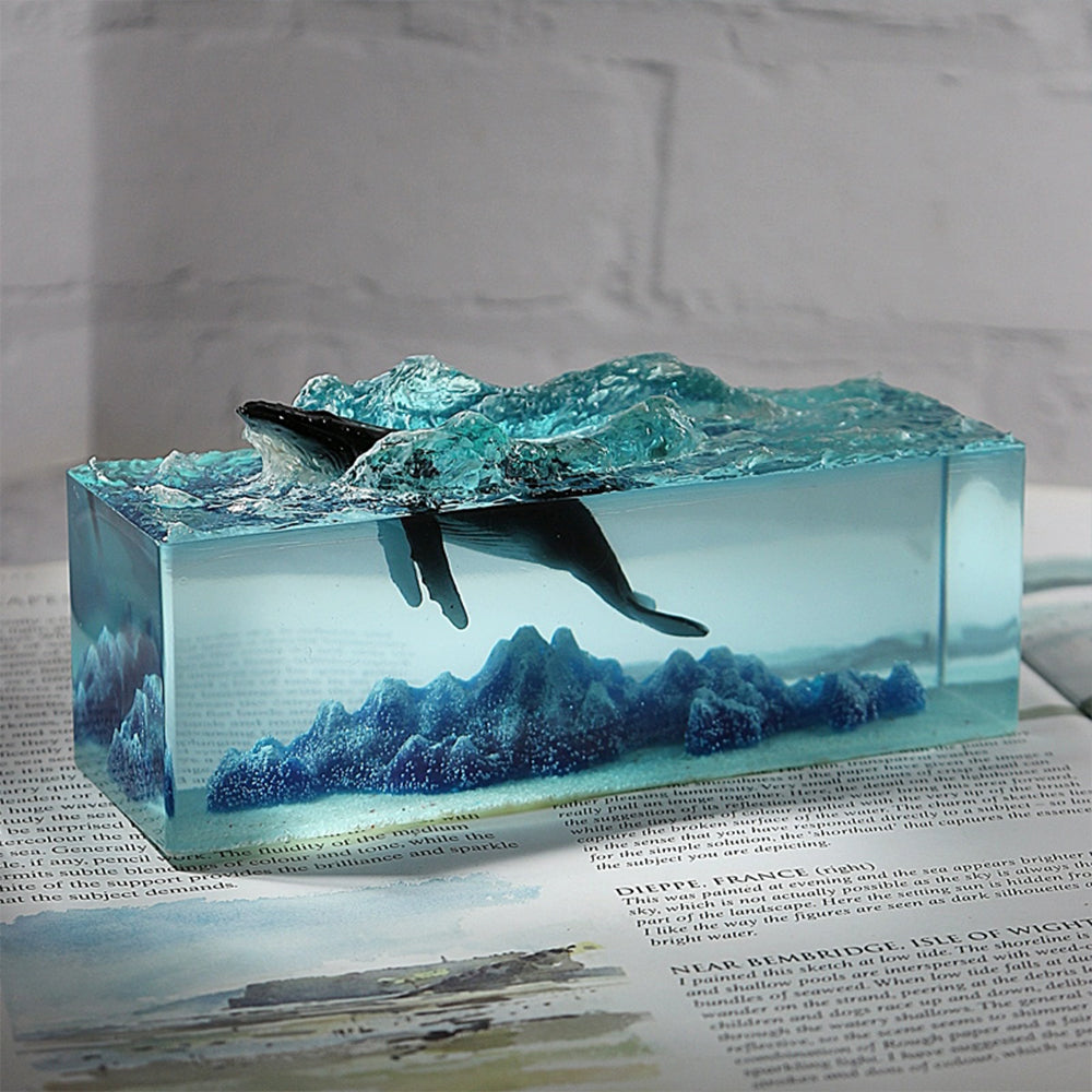 Kochwert Ocean Whale Resin Night Light – Perfect for Birthday Gifts and Home Decor