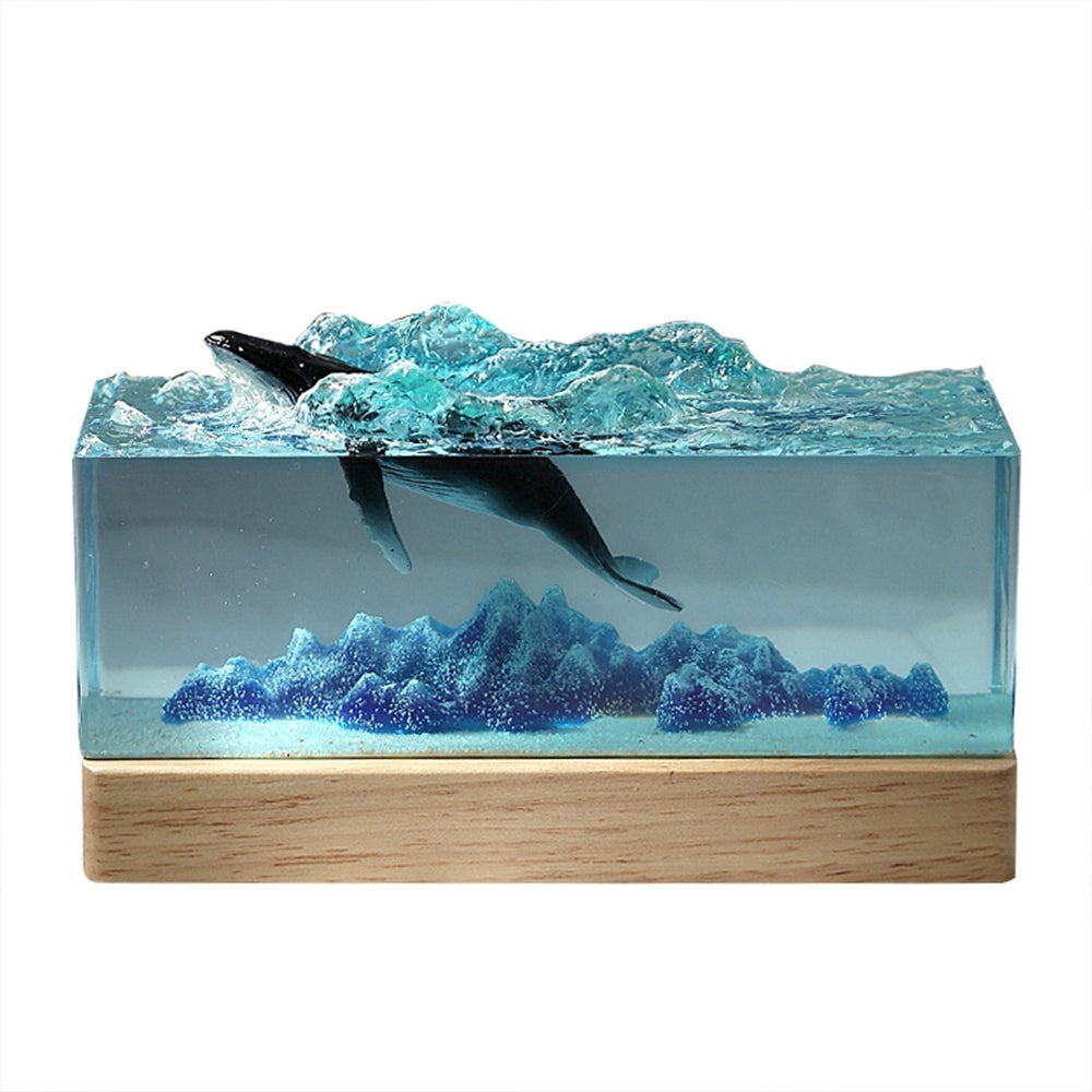 Kochwert Ocean Whale Resin Night Light – Perfect for Birthday Gifts and Home Decor