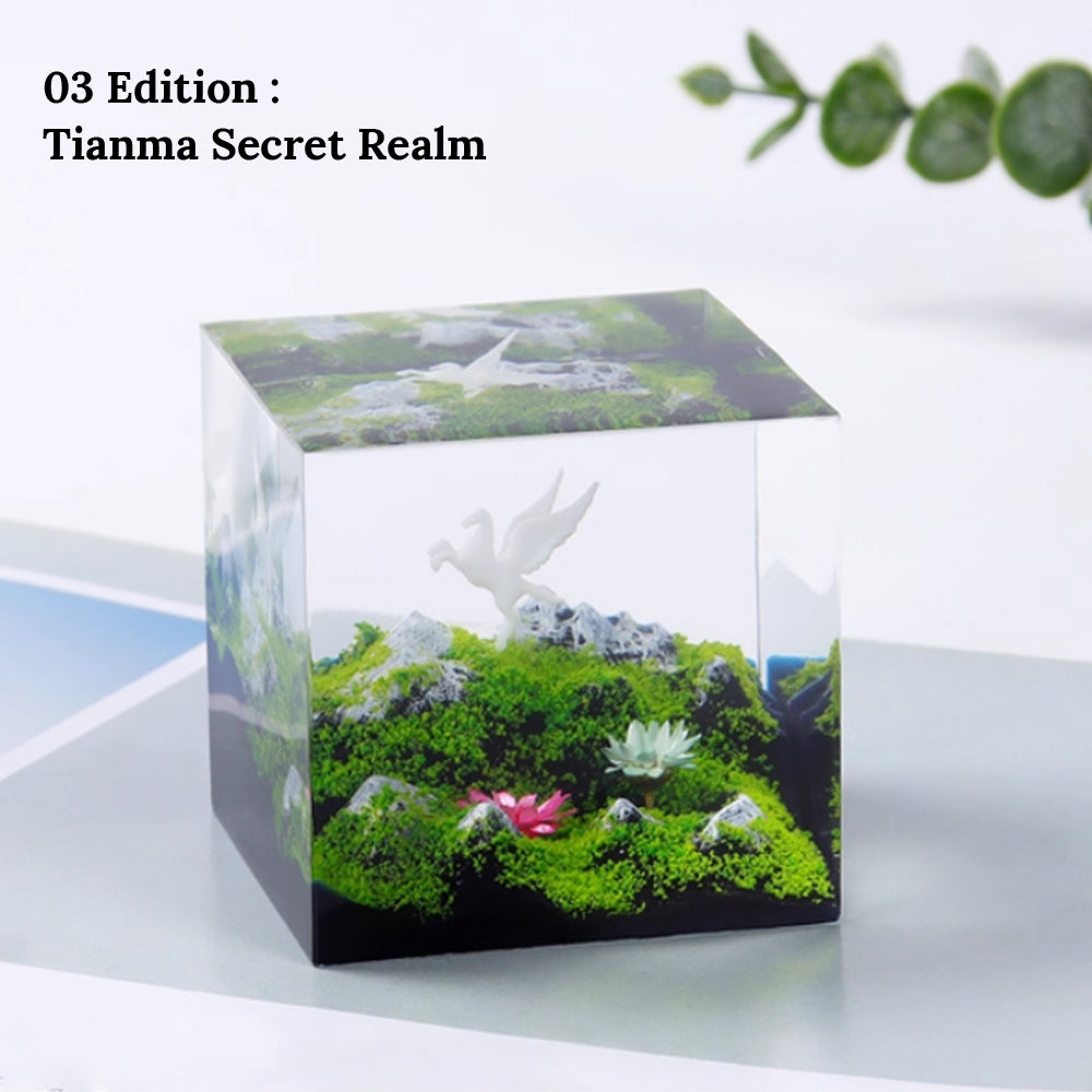 Kochwert Preserved Flower Fawn Resin Statue – Home, Living Room, Study, and Office Decor