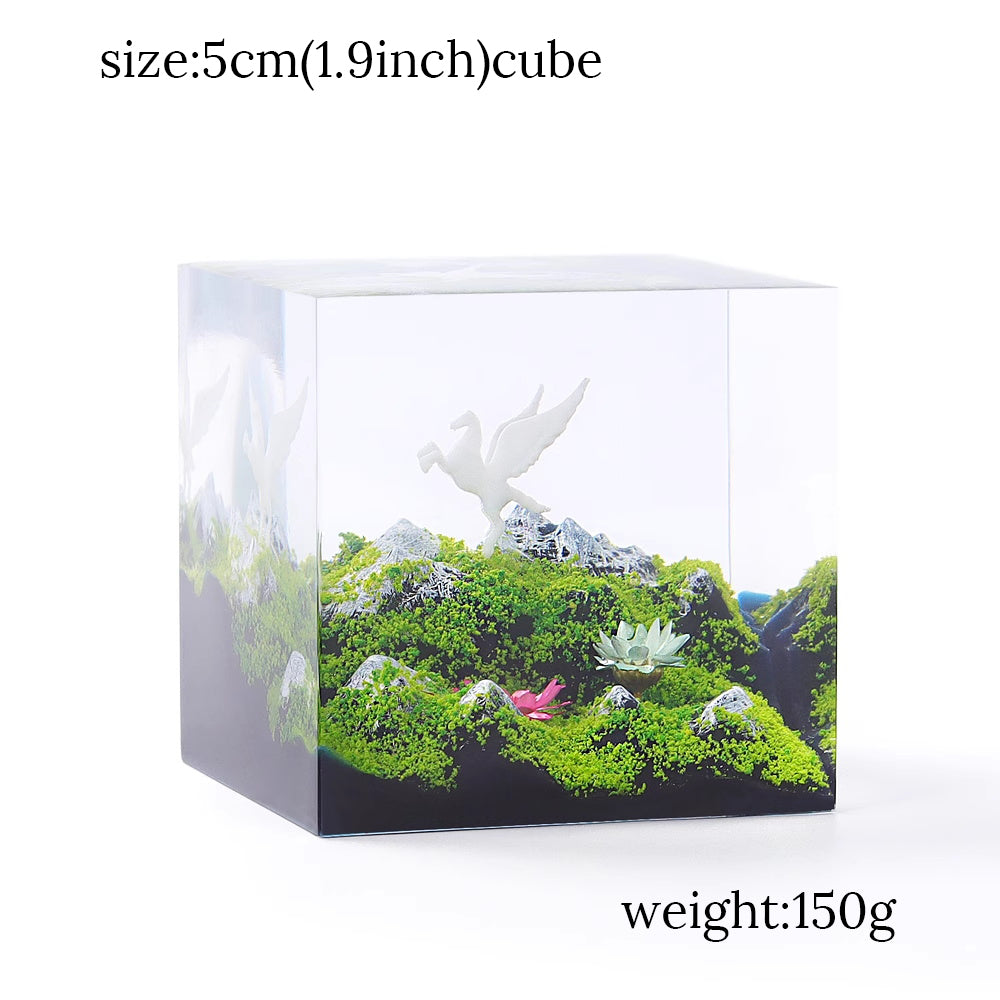 Kochwert Preserved Flower Fawn Resin Statue – Home, Living Room, Study, and Office Decor
