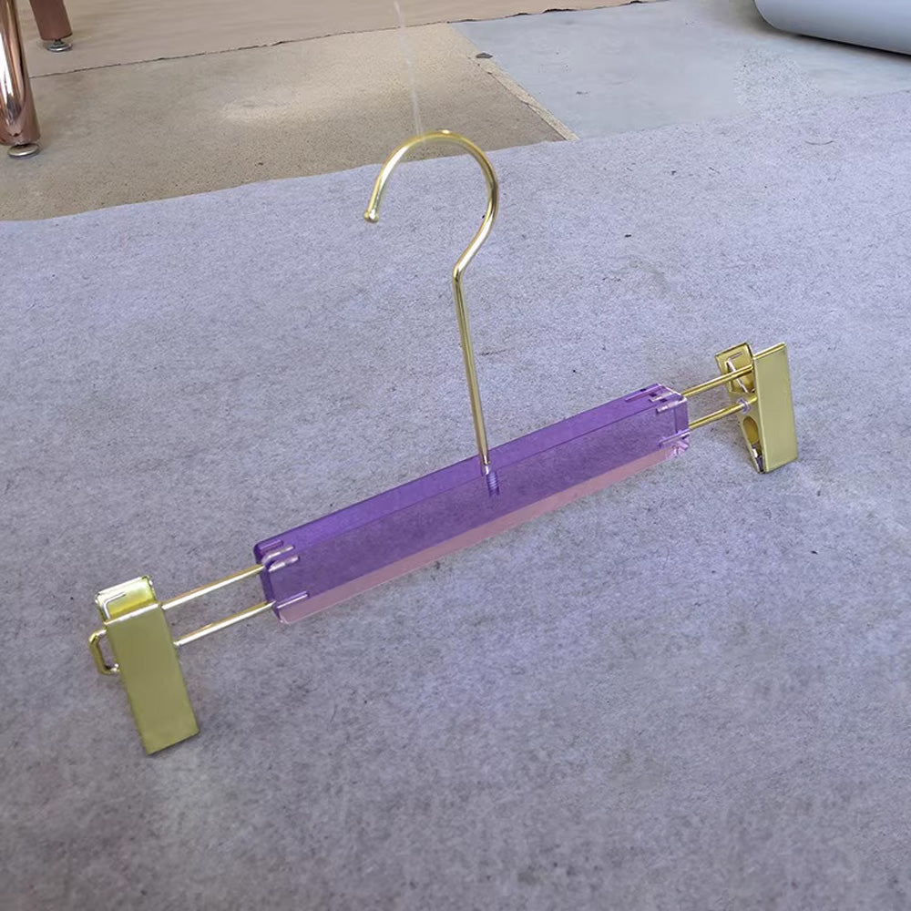 Kochwert Purple Acrylic Clothes Hanger - Long Hook Durable for Hanging Dresses and Pants