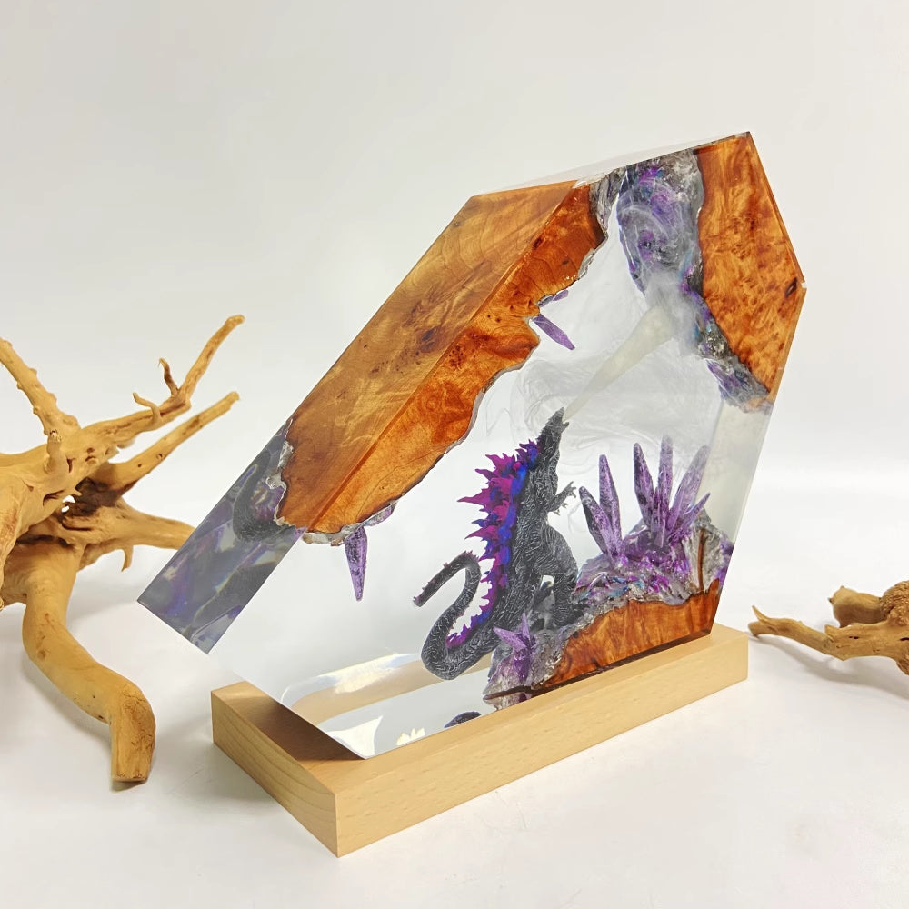 Kochwert Resin Godzilla Night Light – Cool Home Decor Figurine & Birthday Gift