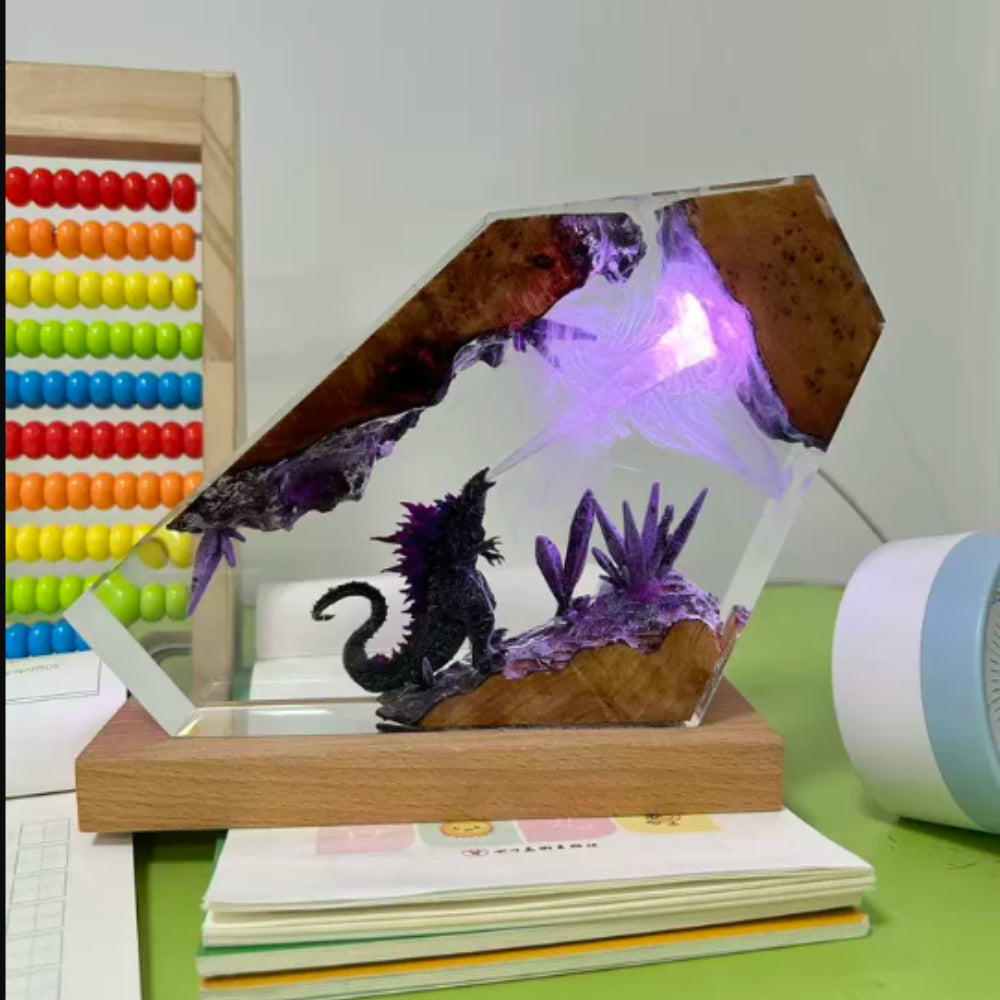 Kochwert Resin Godzilla Night Light – Cool Home Decor Figurine & Birthday Gift