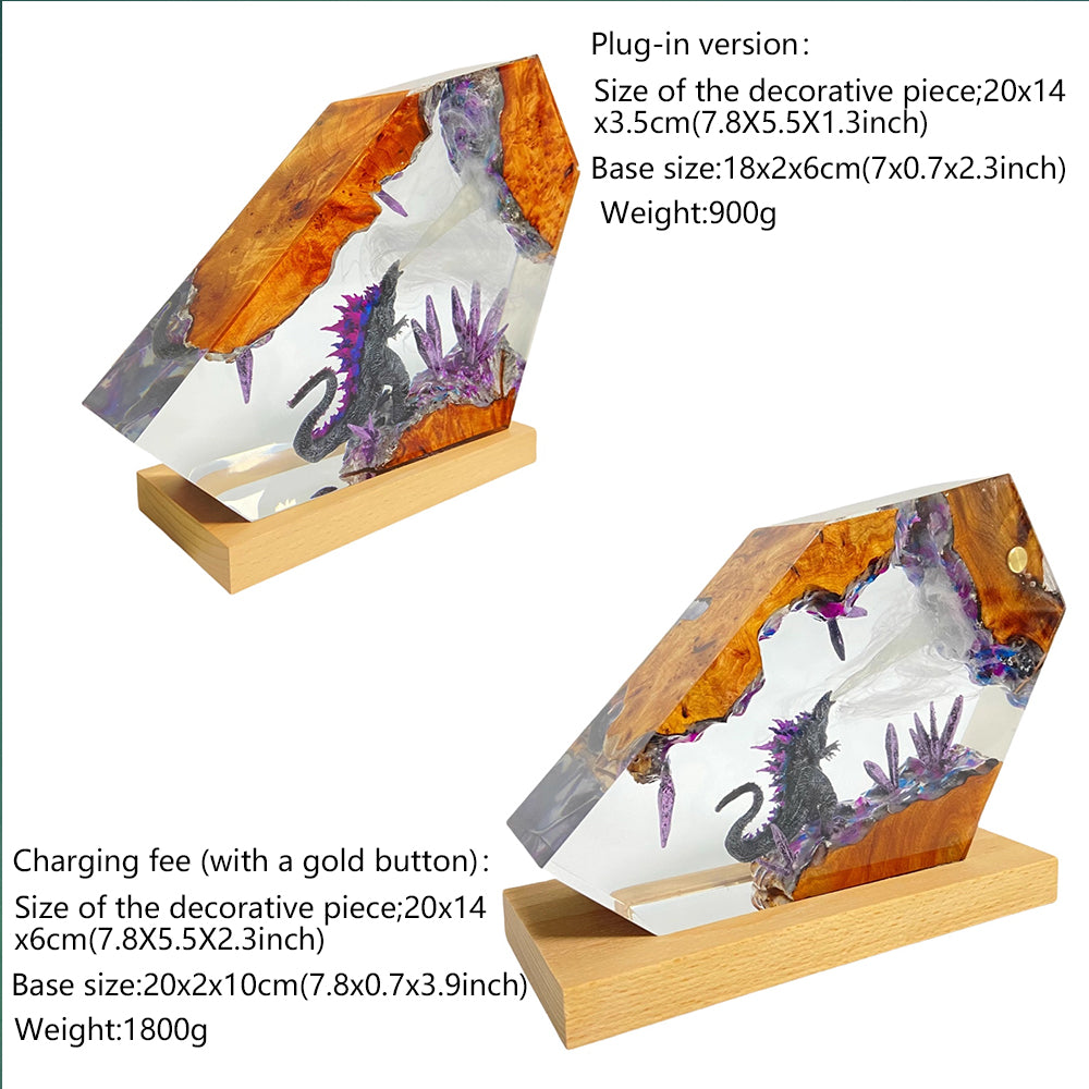 Kochwert Resin Godzilla Night Light – Cool Home Decor Figurine & Birthday Gift