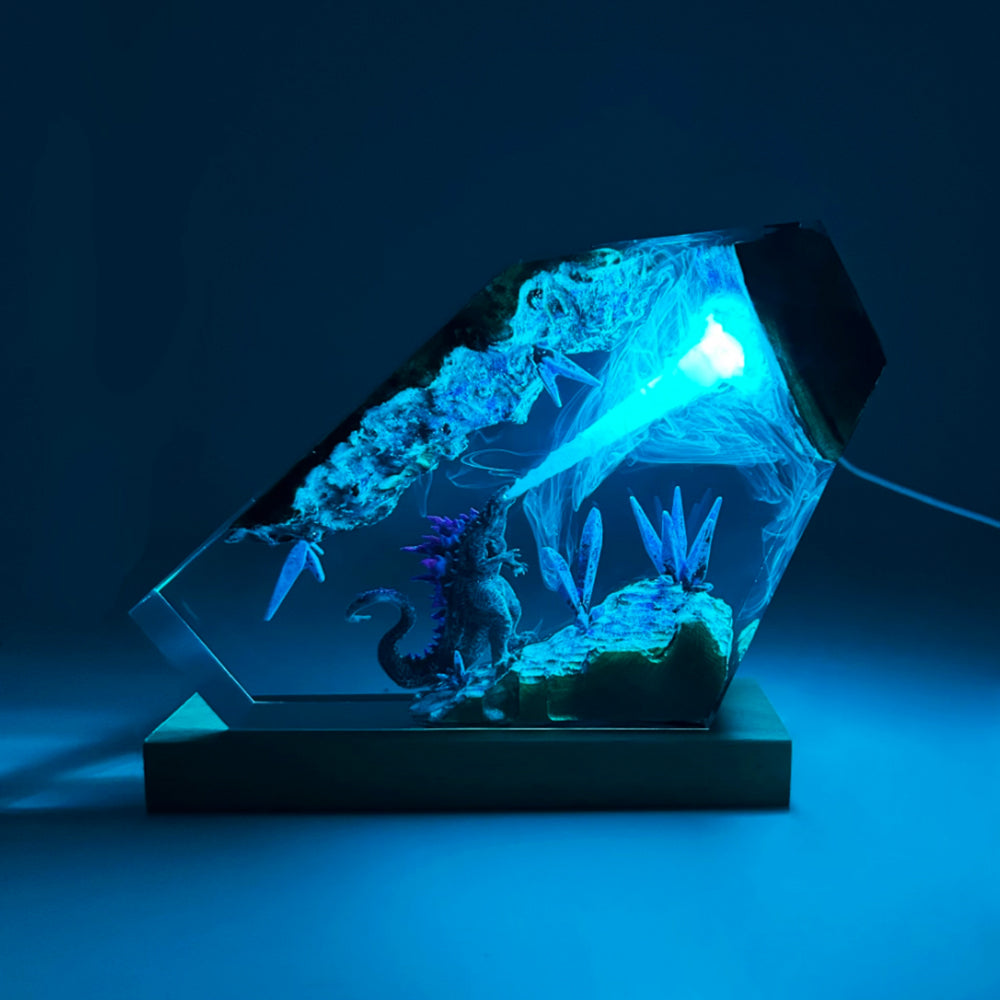 Kochwert Resin Godzilla Night Light – Cool Home Decor Figurine & Birthday Gift