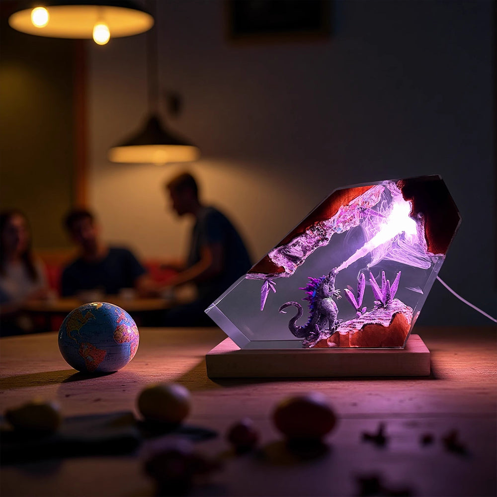 Kochwert Resin Godzilla Night Light – Cool Home Decor Figurine & Birthday Gift