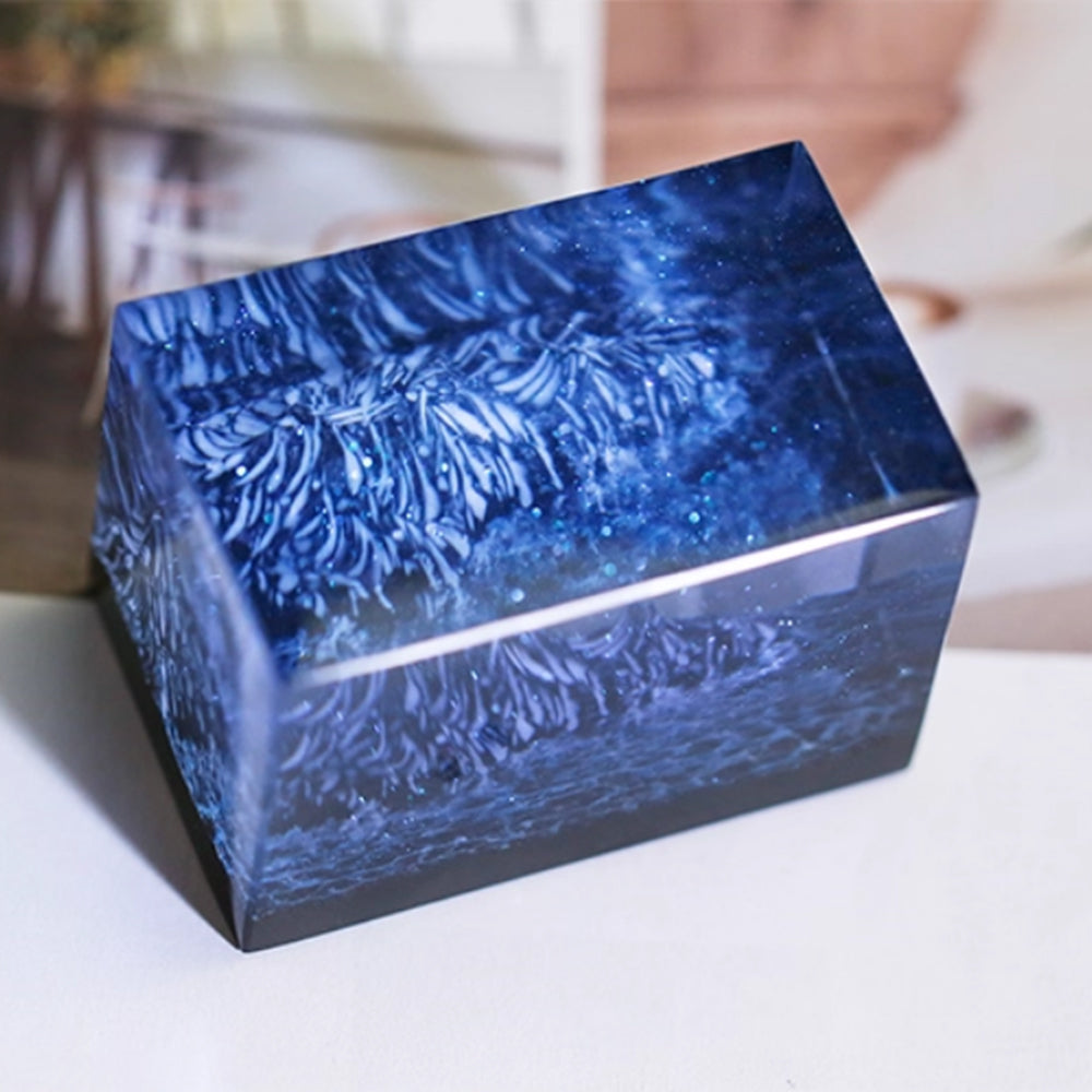 Kochwert Resin Mountain Ocean Sculpture – Handmade Desk & Car Decor, Unique Gift Idea