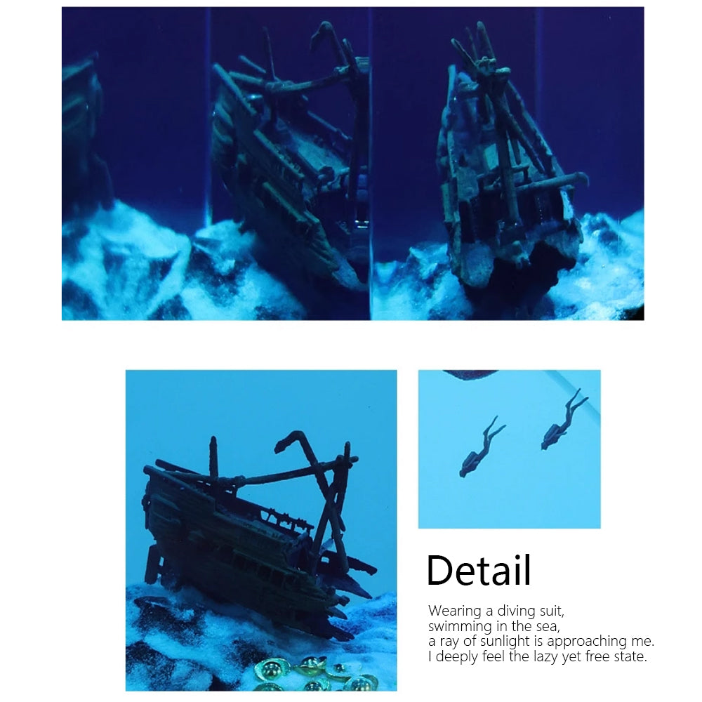 Kochwert Shipwreck Diver Resin Night Light – Ocean Art Lamp for Home Decor and Gifts