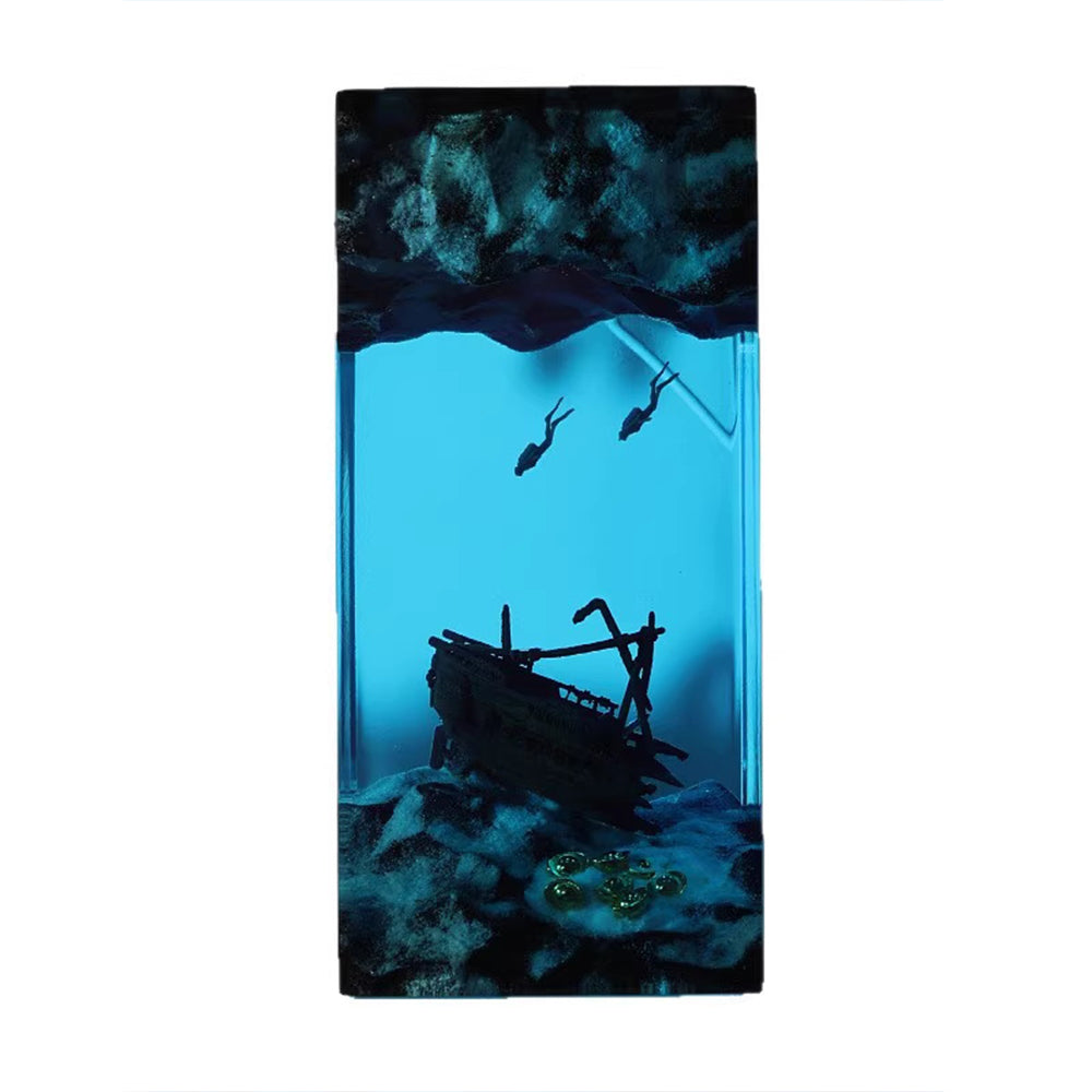Kochwert Shipwreck Diver Resin Night Light – Ocean Art Lamp for Home Decor and Gifts