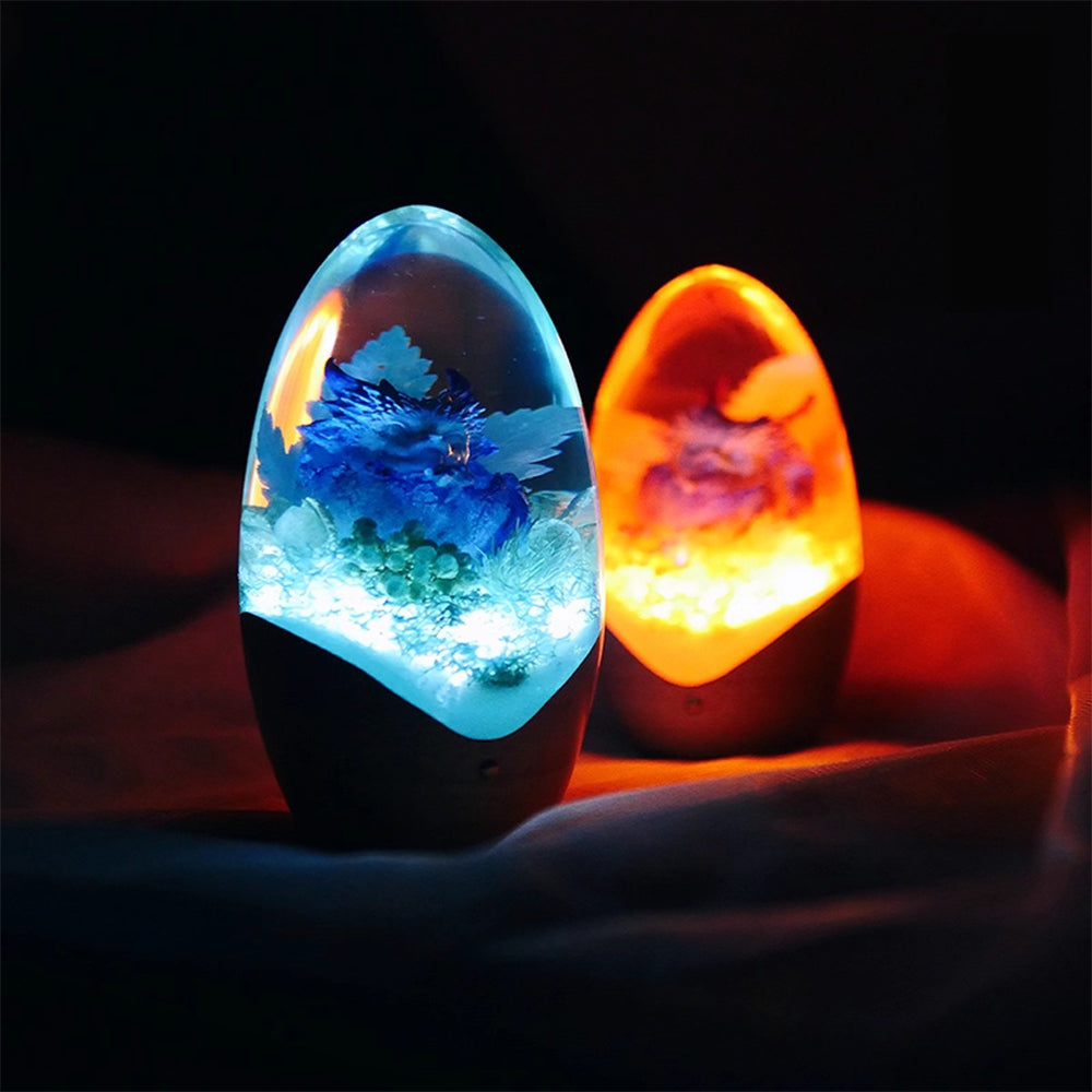 Kochwert Dragon Egg Resin Night Light – Handmade Romantic Galaxy Home Decor and Gift