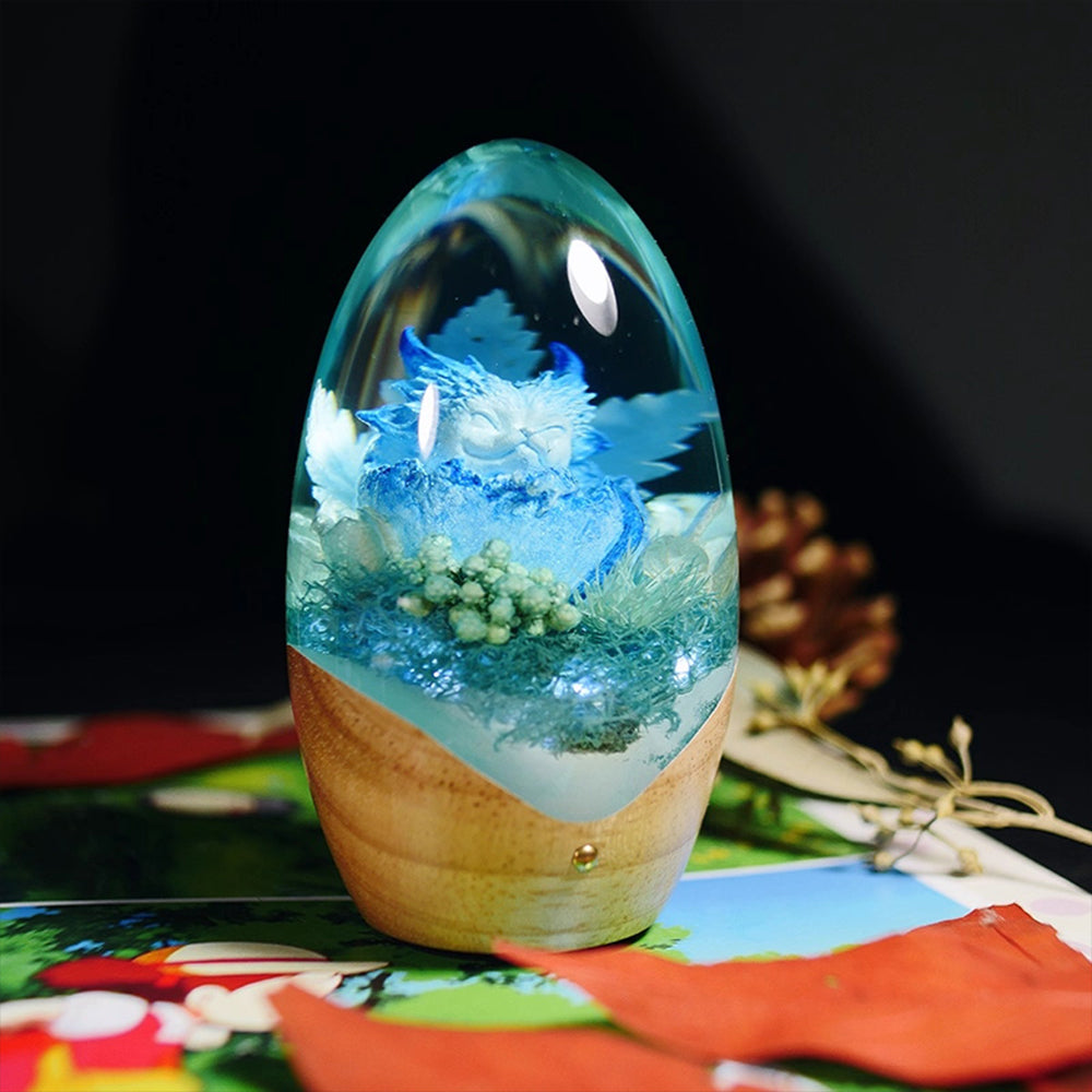 Kochwert Dragon Egg Resin Night Light – Handmade Romantic Galaxy Home Decor and Gift