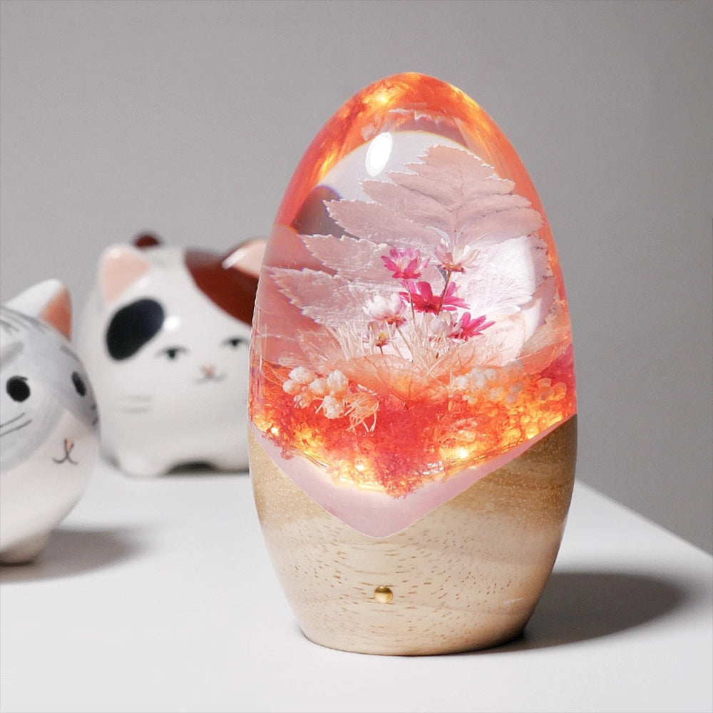 Kochwert Dragon Egg Resin Night Light – Handmade Romantic Galaxy Home Decor and Gift