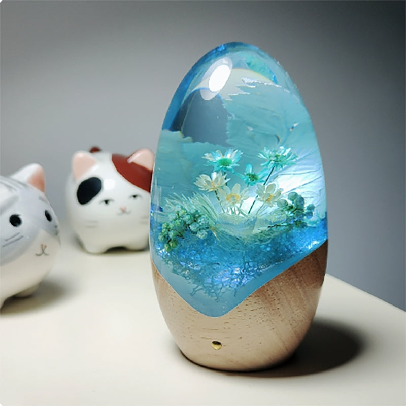 Kochwert Dragon Egg Resin Night Light – Handmade Romantic Galaxy Home Decor and Gift