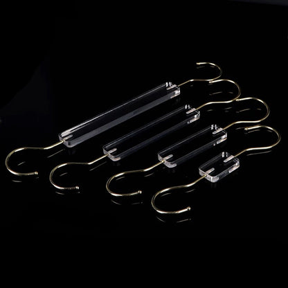 Kochwert Clear Acrylic Coat Hook - S/Ring/Clip Style for Home, Wardrobe and Accessory Display-9
