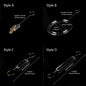 Kochwert Clear Acrylic Coat Hook - S/Ring/Clip Style for Home, Wardrobe and Accessory Display
