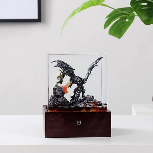 Kochwert Anime Dragon Resin Lamp – Bedroom Decor & Creative Night Light Gift-1