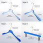 Kochwert Blue Acrylic Clothes Hanger with Pants Clip - Unisex, Suitable for Store Displays