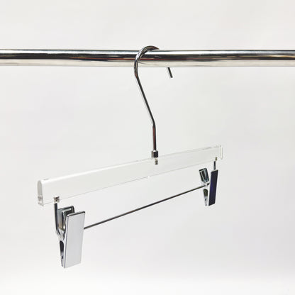 Kochwert Clear Acrylic Hanger with Long Hook – Durable for Heavy Winter Coats and Pants-15
