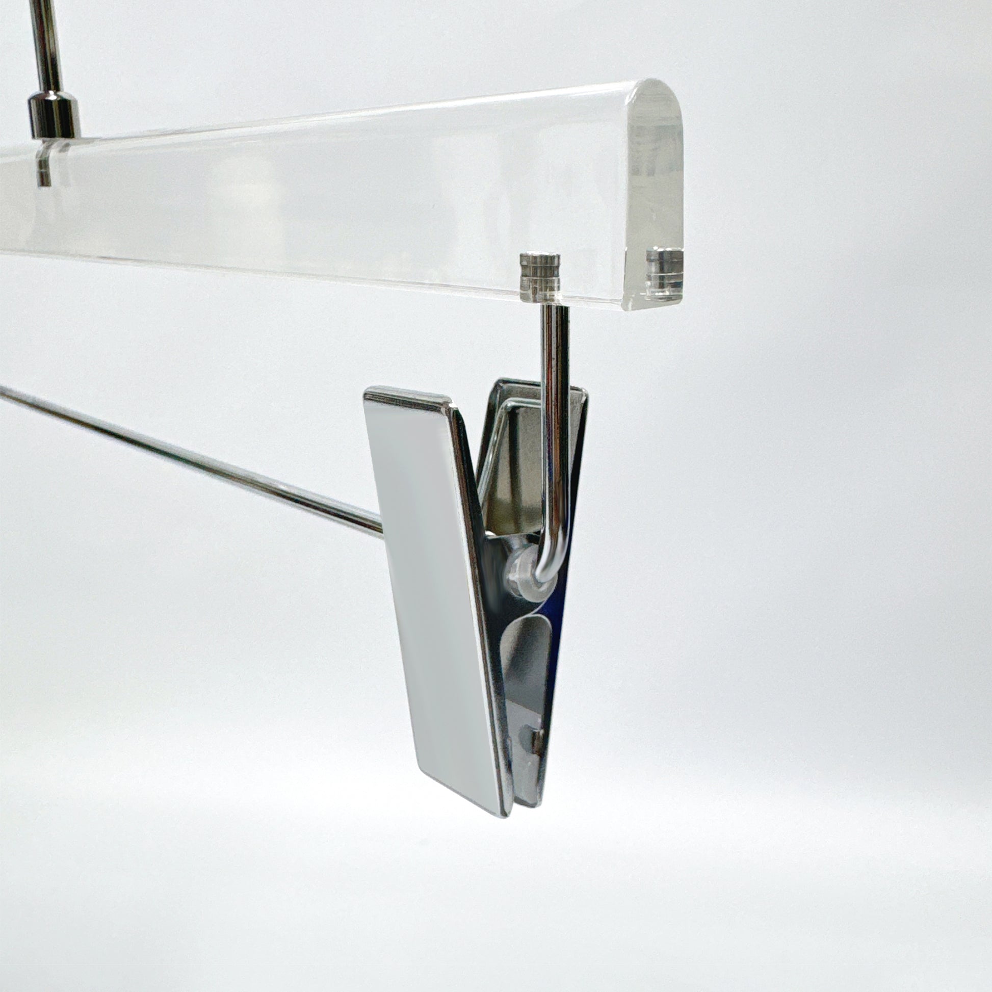 Kochwert Clear Acrylic Hanger with Long Hook – Durable for Heavy Winter Coats and Pants-16