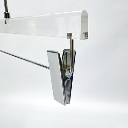 Kochwert Clear Acrylic Hanger with Long Hook – Durable for Heavy Winter Coats and Pants-16