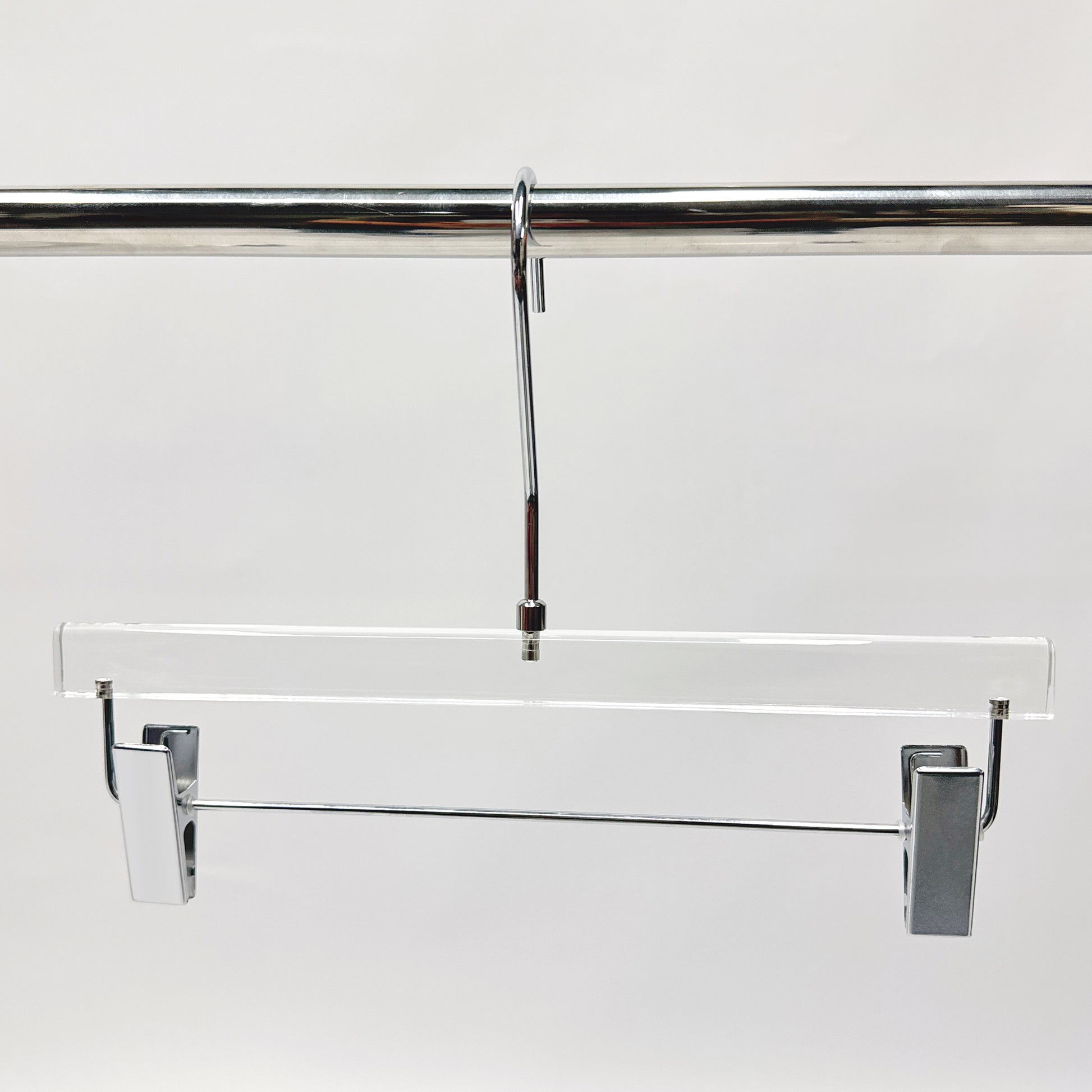 Kochwert Clear Acrylic Hanger with Long Hook – Durable for Heavy Winter Coats and Pants-18